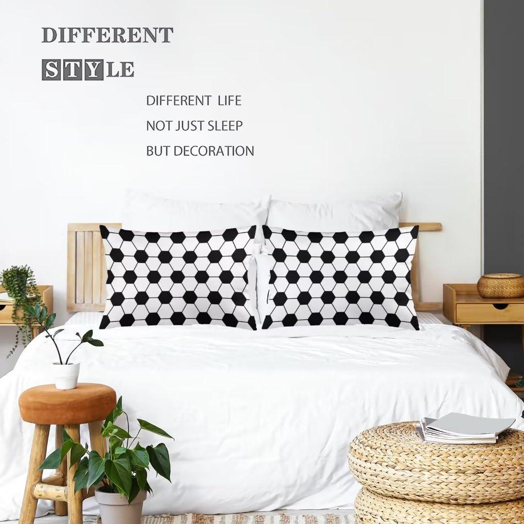 Funda de Cojín Decorativa YUDILINSA 50x76 cm Fútbol