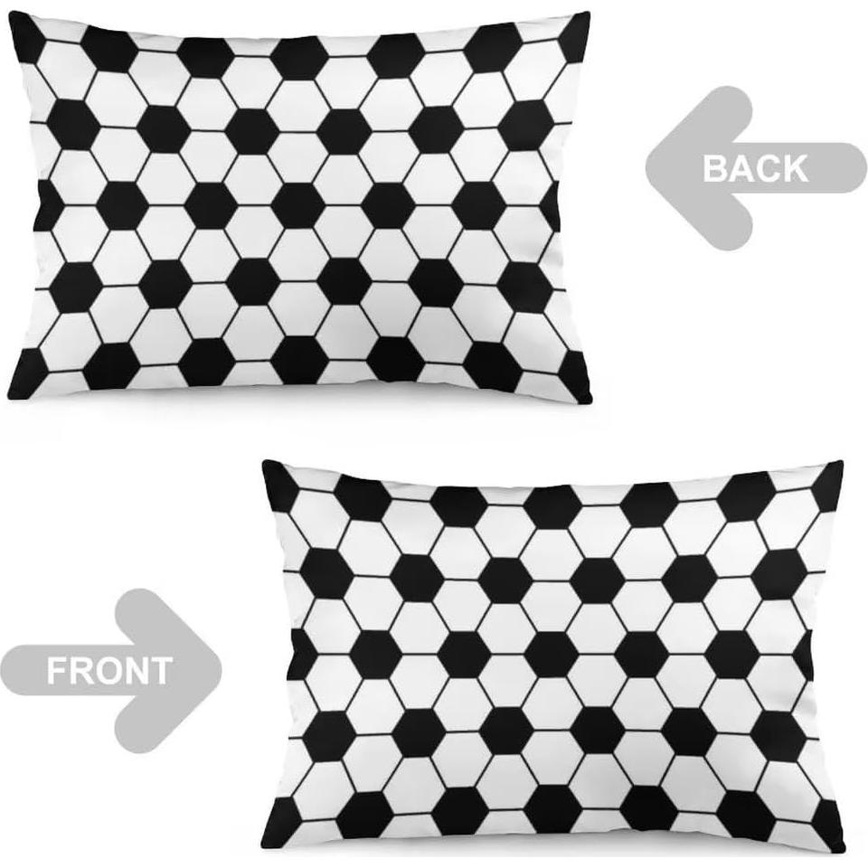 Funda de Cojín Decorativa YUDILINSA 50x76 cm Fútbol