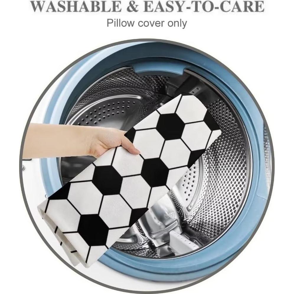 Funda de Cojín Decorativa YUDILINSA 50x76 cm Fútbol