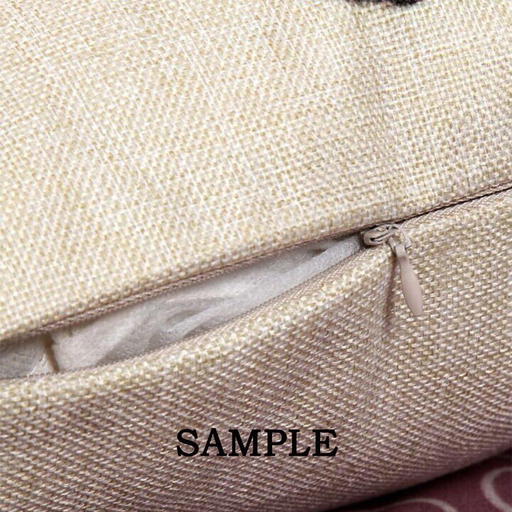 Funda de Almohada Decorativa HGOD DESIGNS 45x45cm Algodón Lino