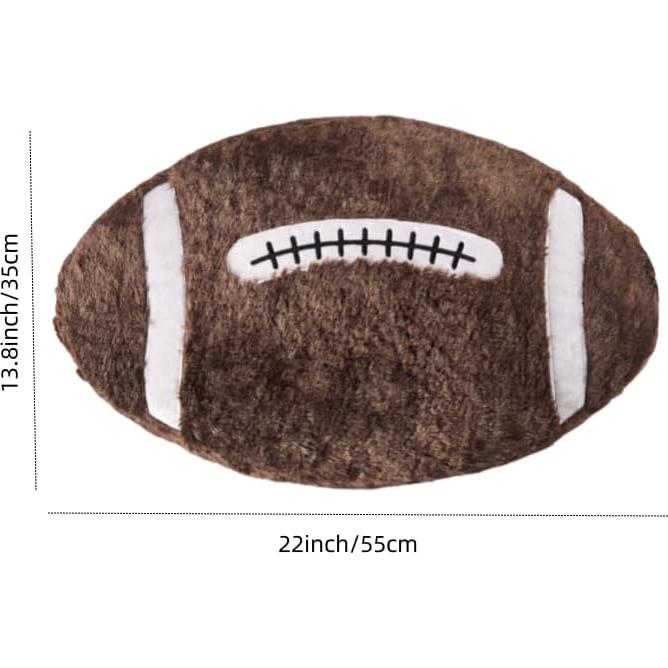 Almohada de Rugby de Peluche XIZHI 55x35 cm Suave y Duradera