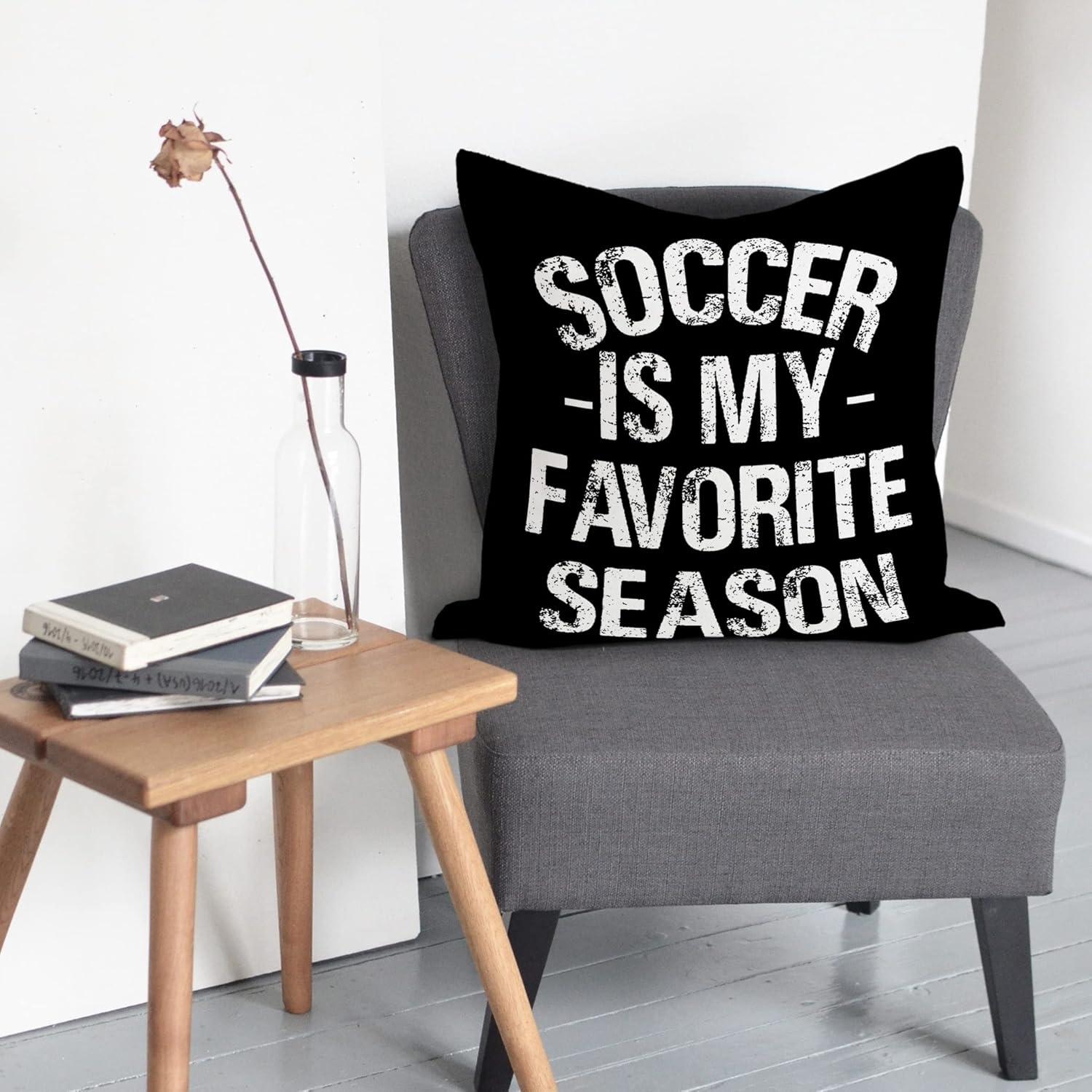 Fundas de Cojín Decorativas Rusenbao 45x45 cm Fútbol