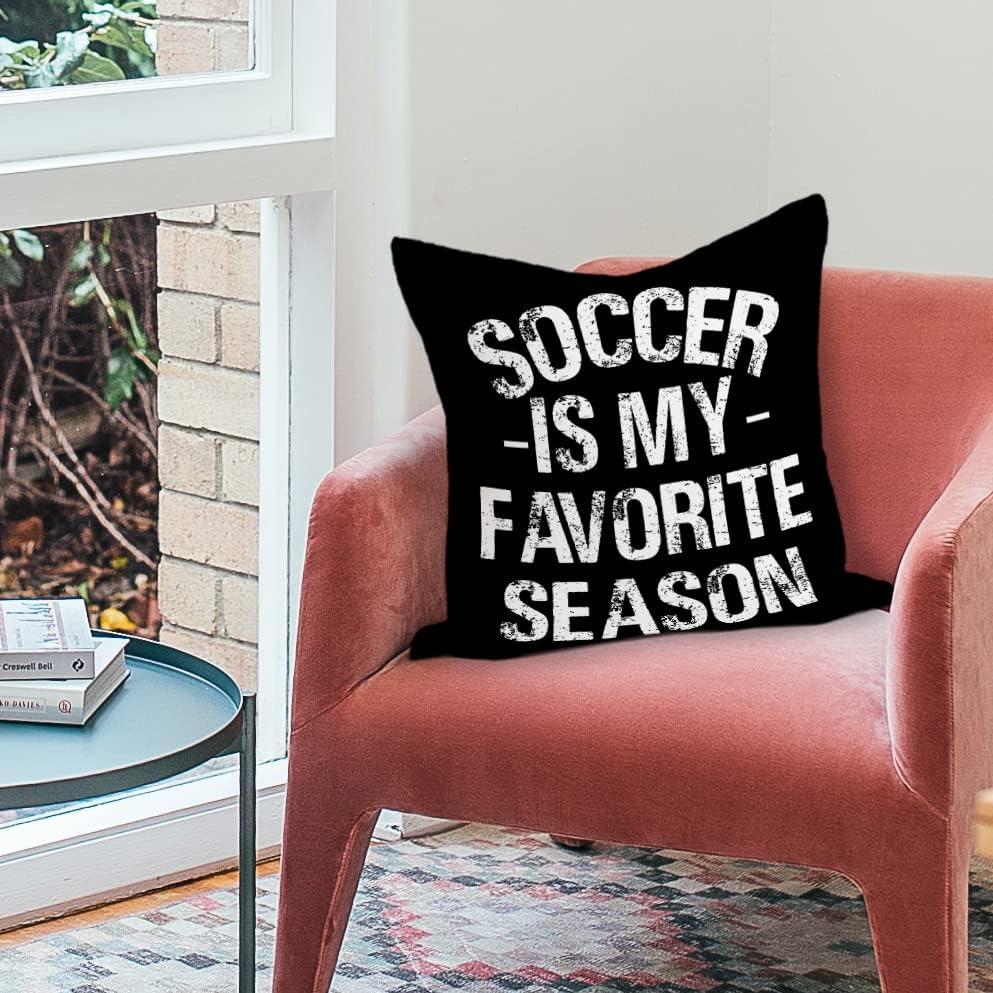 Fundas de Cojín Decorativas Rusenbao 45x45 cm Fútbol