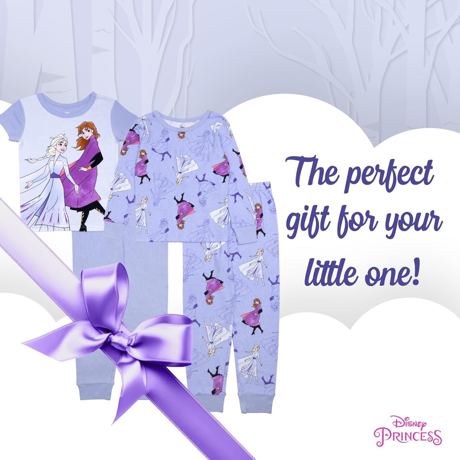 Pijama 4 Piezas Disney Frozen 2 Niñas Algodón Suave