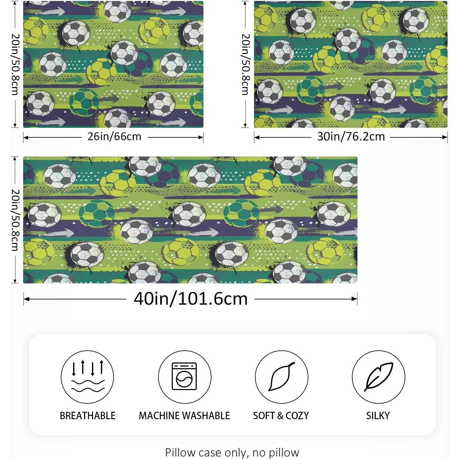 Funda de Almohada KOPIRIT Balón de Fútbol 50.8x66 cm