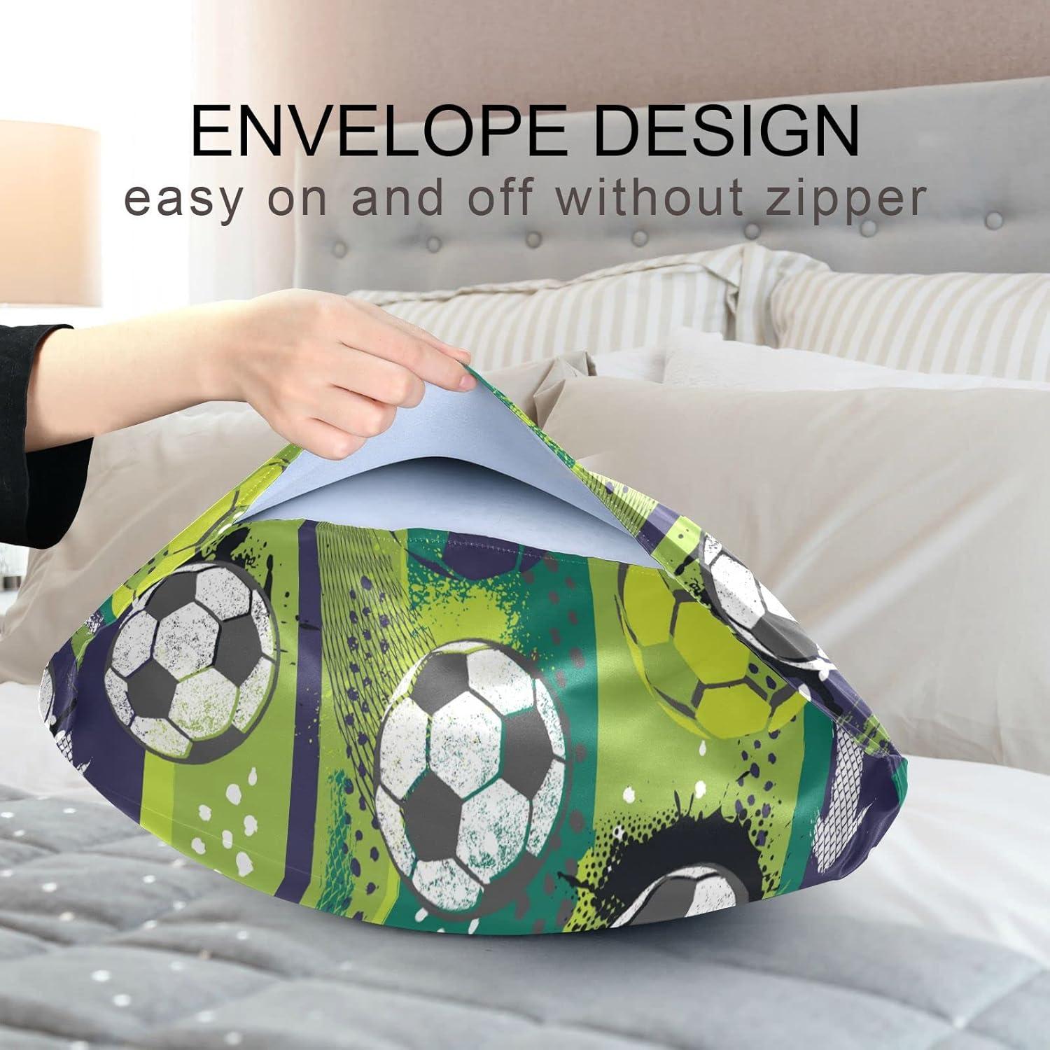 Funda de Almohada KOPIRIT Balón de Fútbol 50.8x66 cm