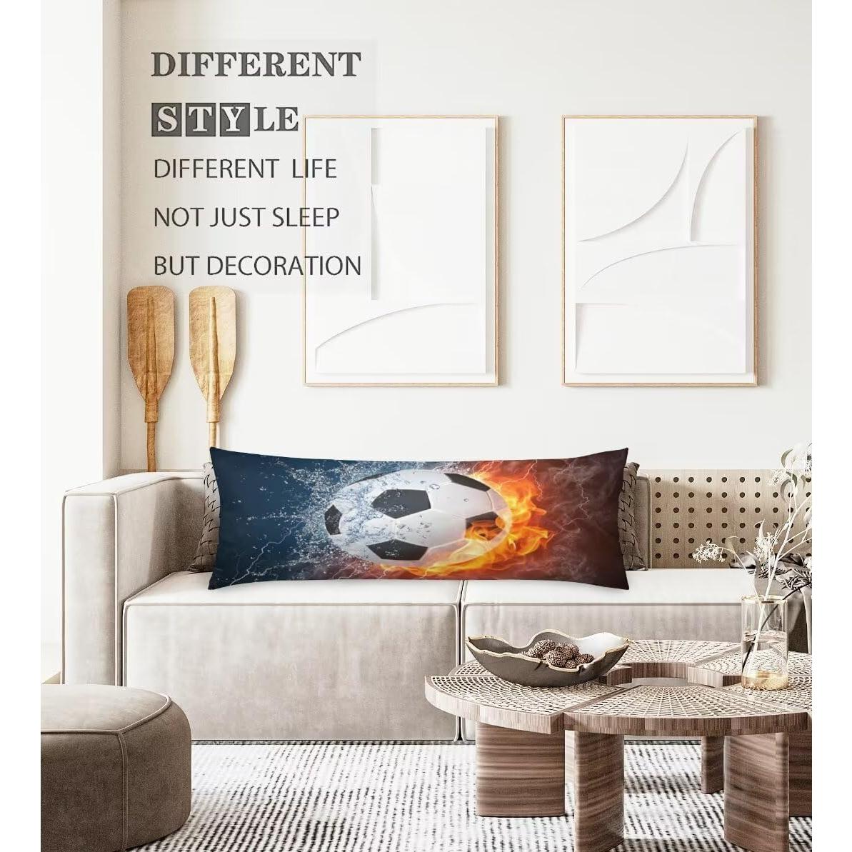 Funda de Almohada de Cuerpo KENADVI 20x54" Deportivo Fútbol