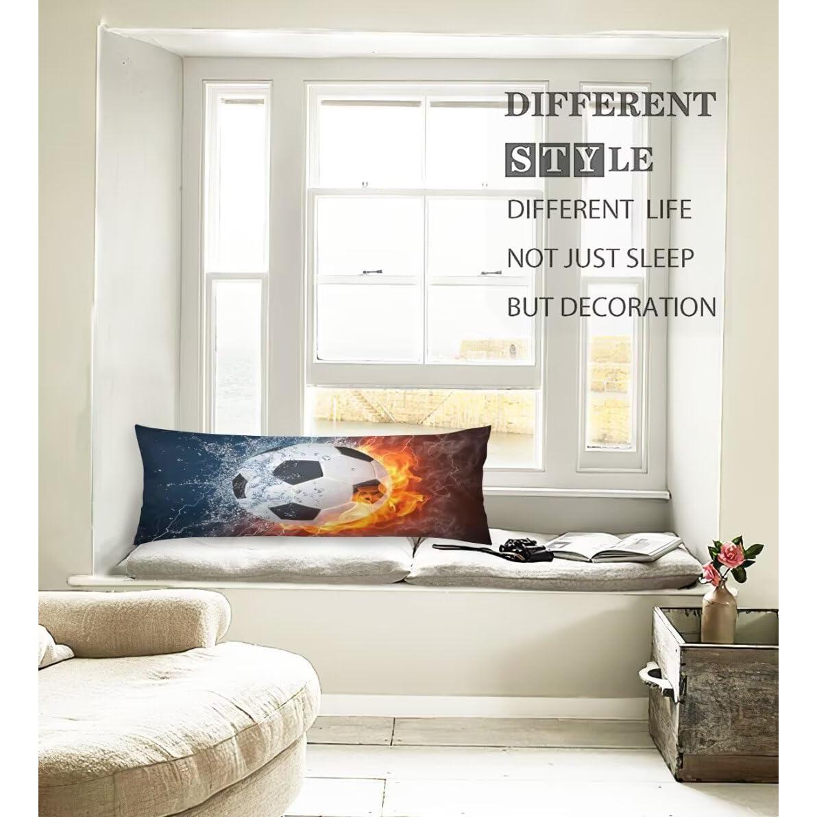 Funda de Almohada de Cuerpo KENADVI 20x54" Deportivo Fútbol