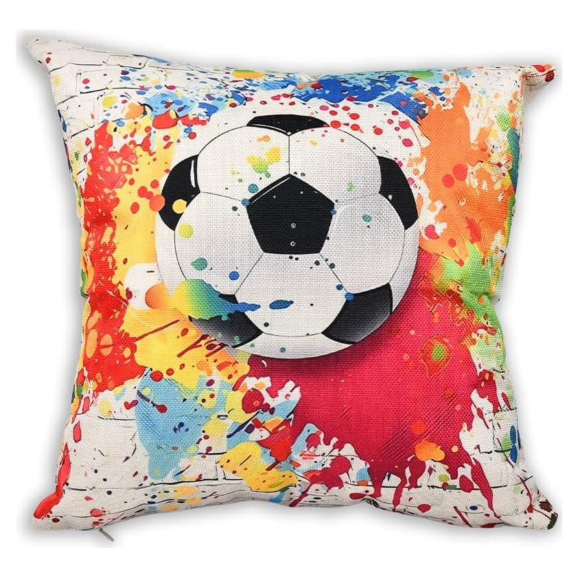 Funda de Almohada de Fútbol ShiQiao Spl 45x45cm con Cremallera