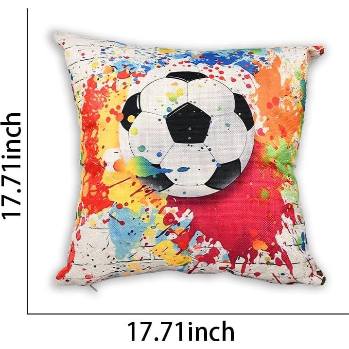 Funda de Almohada de Fútbol ShiQiao Spl 45x45cm con Cremallera