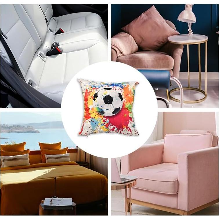 Funda de Almohada de Fútbol ShiQiao Spl 45x45cm con Cremallera