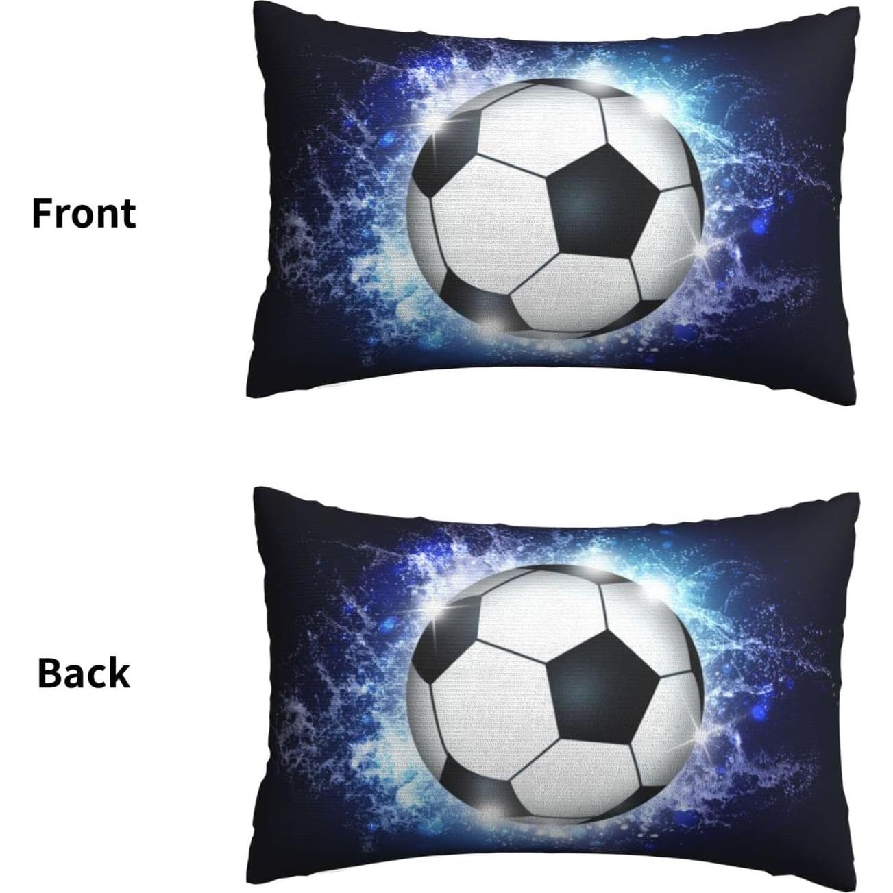 Funda de Cojín Deportivo SNAPMADE 76x50 cm Pelota de Fútbol