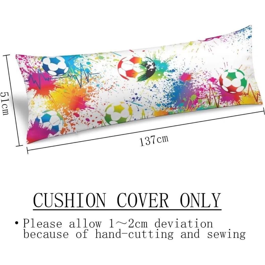 Funda de Almohada de Cuerpo TOKILIAR 20x54" Balón de Fútbol