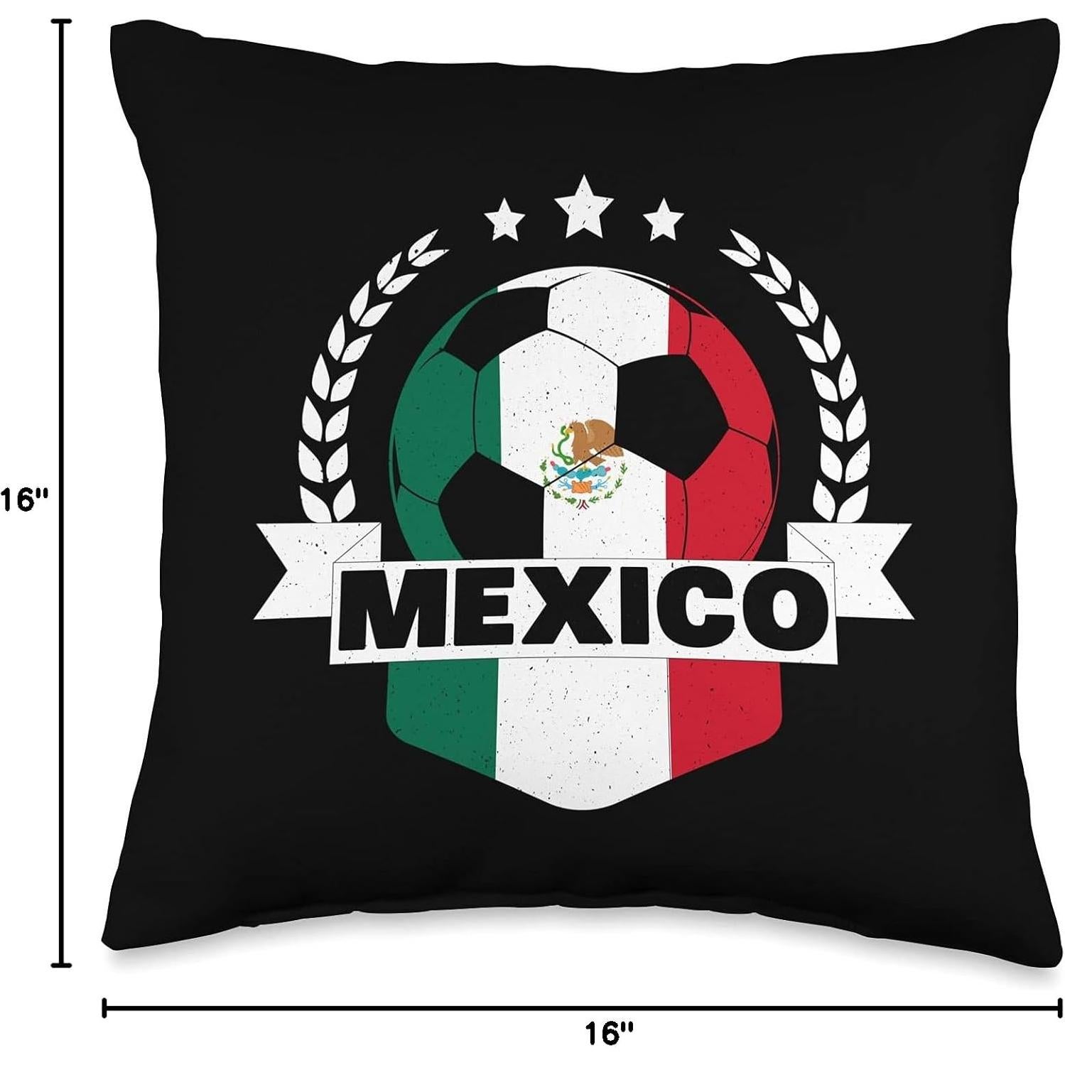 Cojín de lanzamiento 16x16 cm México - Diseño Vintage