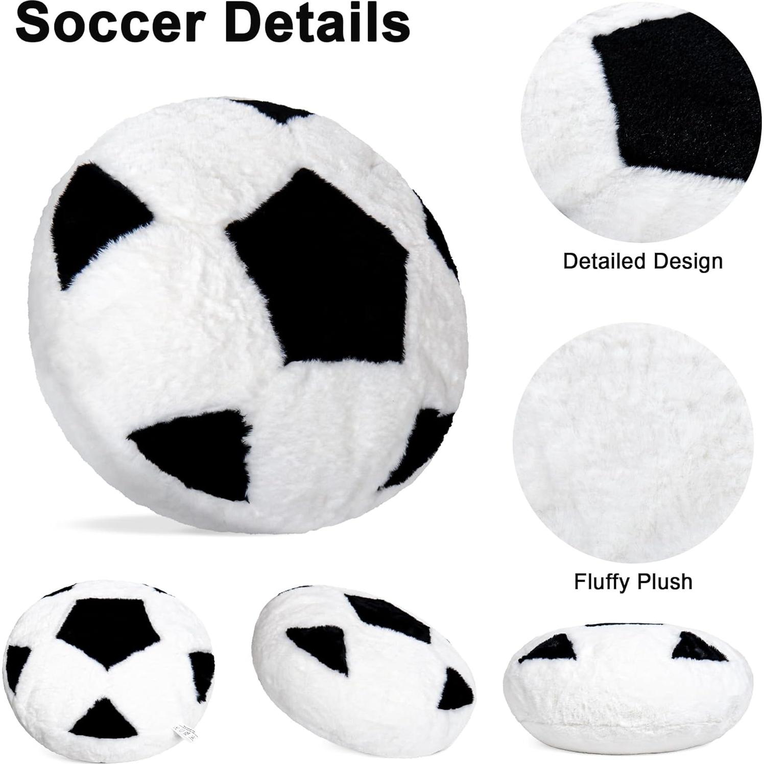 Almohada de Peluche Wepop Fútbol 45.72cm Suave y Abrazable