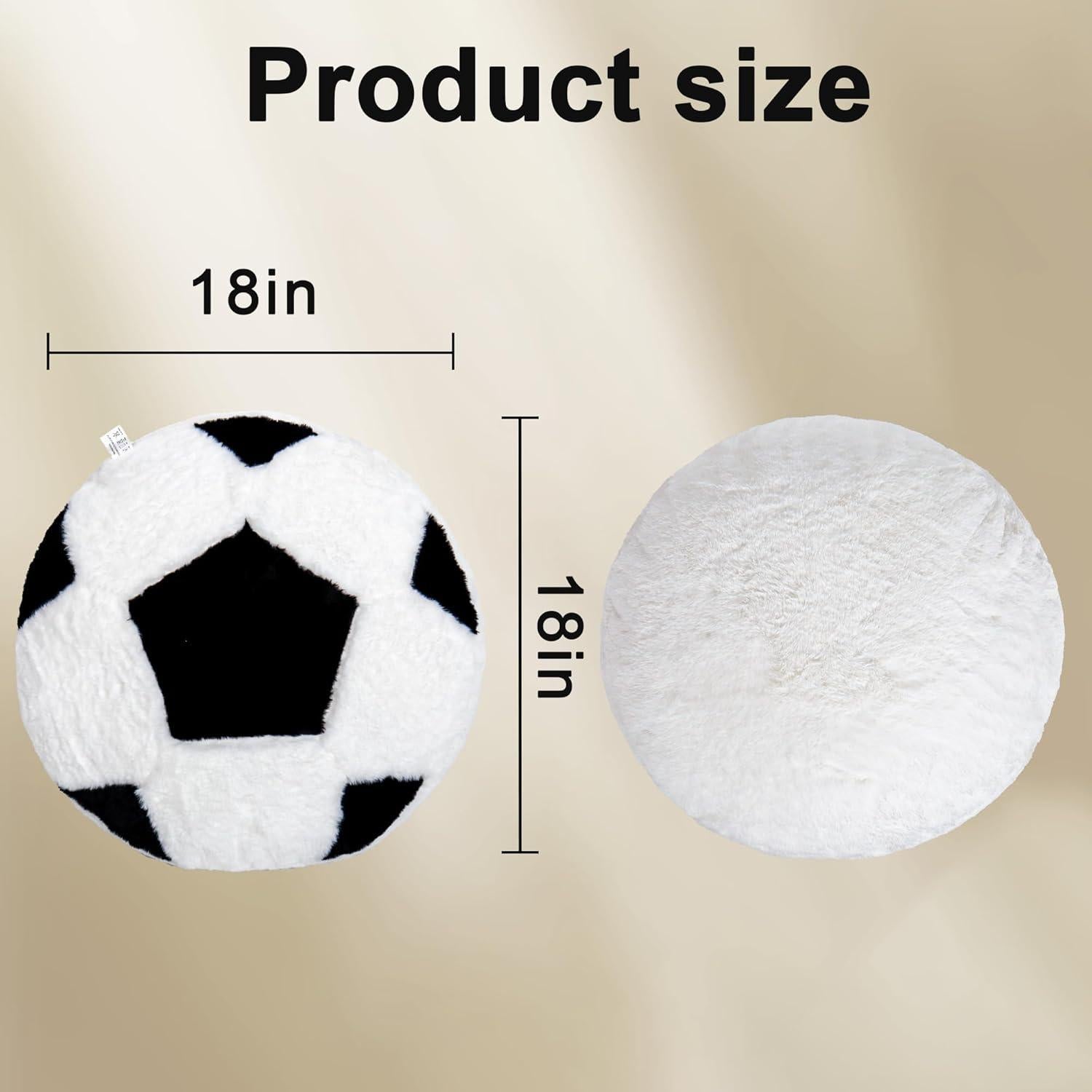 Almohada de Peluche Wepop Fútbol 45.72cm Suave y Abrazable