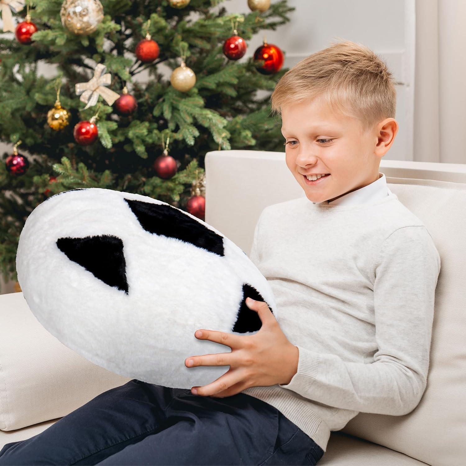 Almohada de Peluche Wepop Fútbol 45.72cm Suave y Abrazable