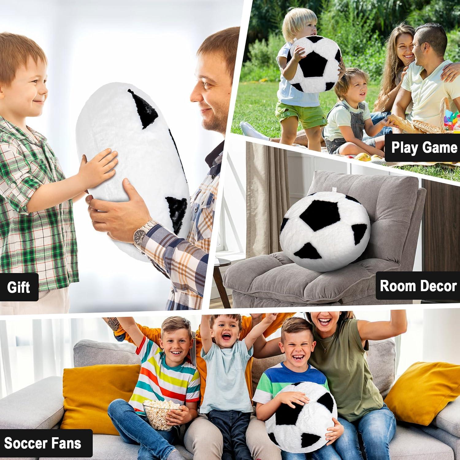 Almohada de Peluche Wepop Fútbol 45.72cm Suave y Abrazable