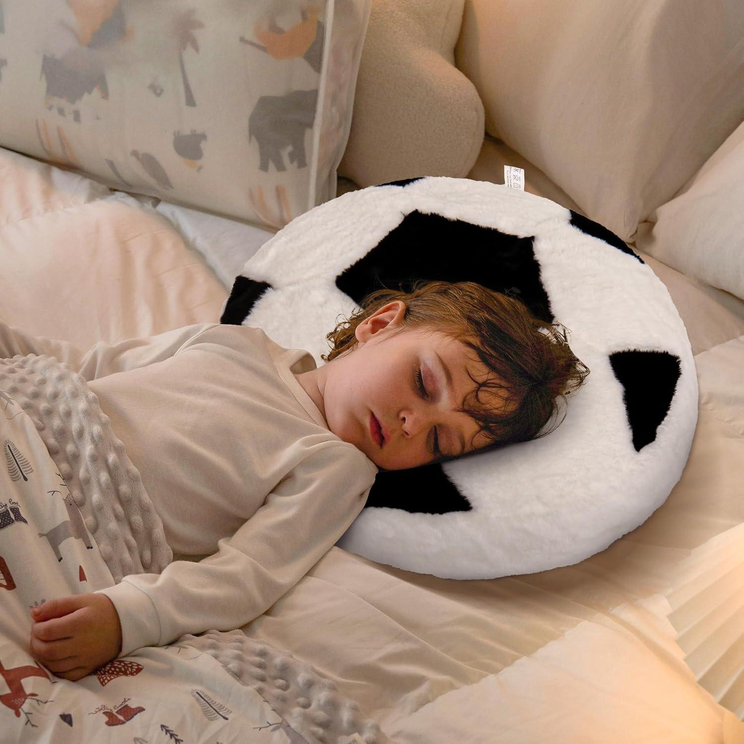 Almohada de Peluche Wepop Fútbol 45.72cm Suave y Abrazable