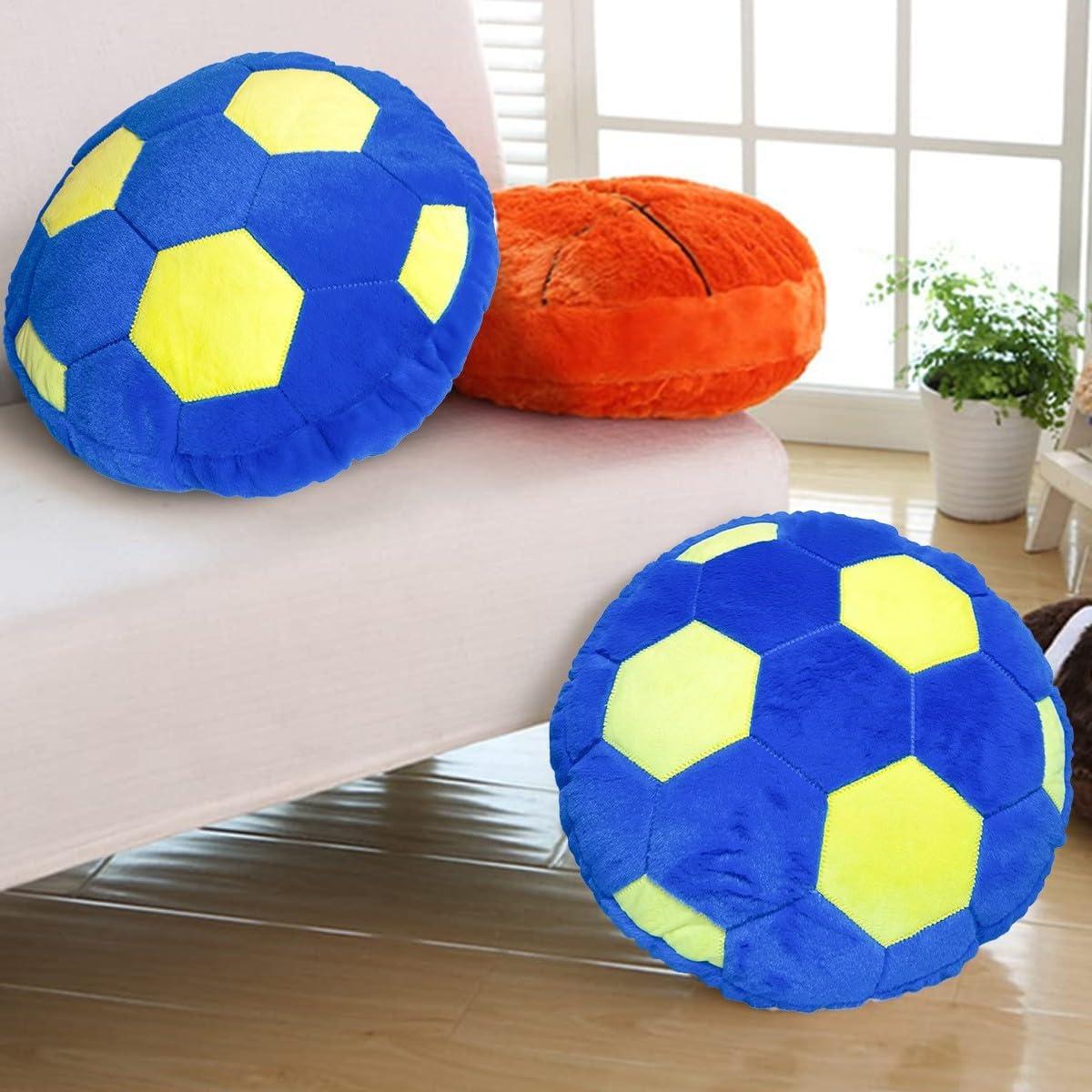 Almohada Decorativa de Peluche KUCCO-PILLOW Balón Fútbol Azul 39.88 cm