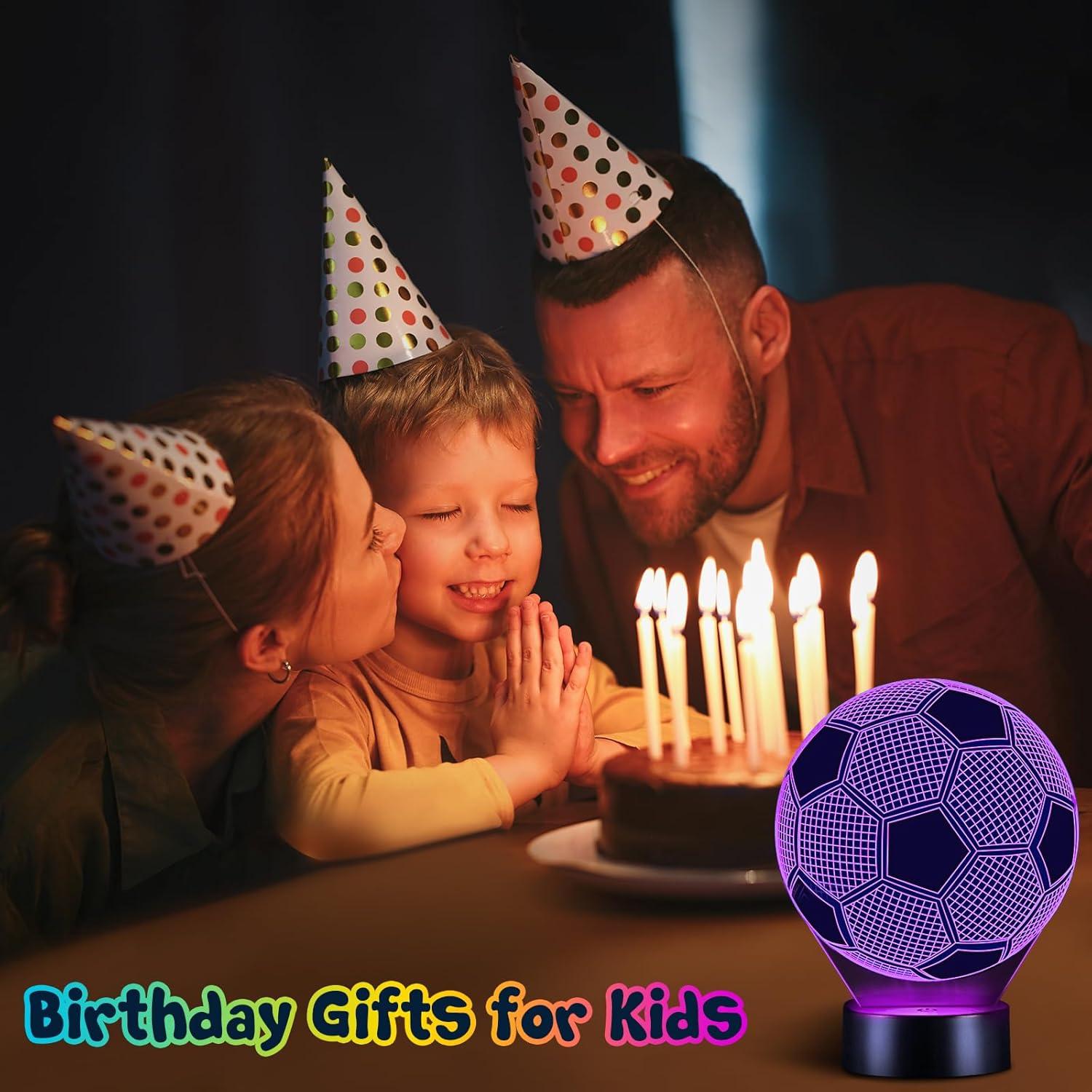 Lámpara Nocturna 3D de Fútbol Linkax - 16 Colores Cambiantes