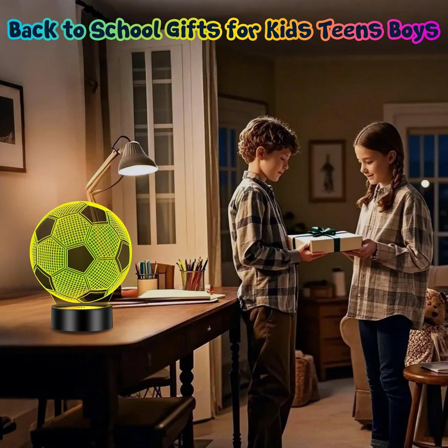 Lámpara Nocturna 3D de Fútbol Linkax - 16 Colores Cambiantes