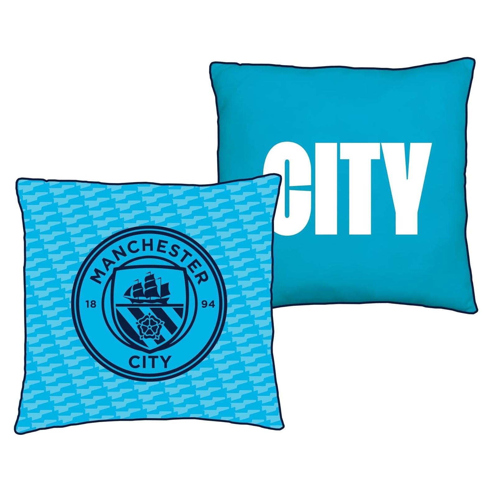 Cojín Cuadrado Manchester City FC 40x40 cm Algodón Azul