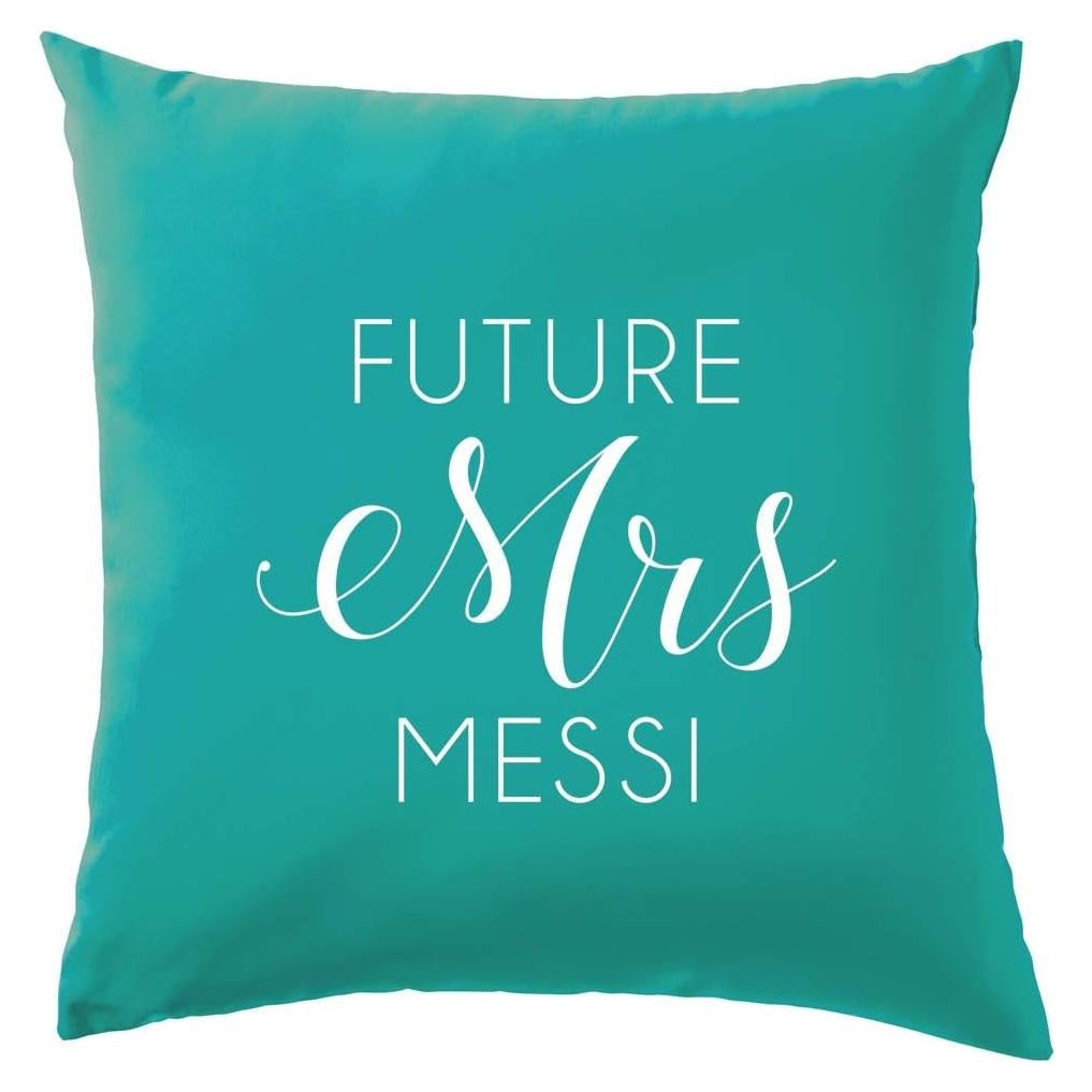 Cojín Cuadrado Turquesa 41x41cm Algodón Dressdown