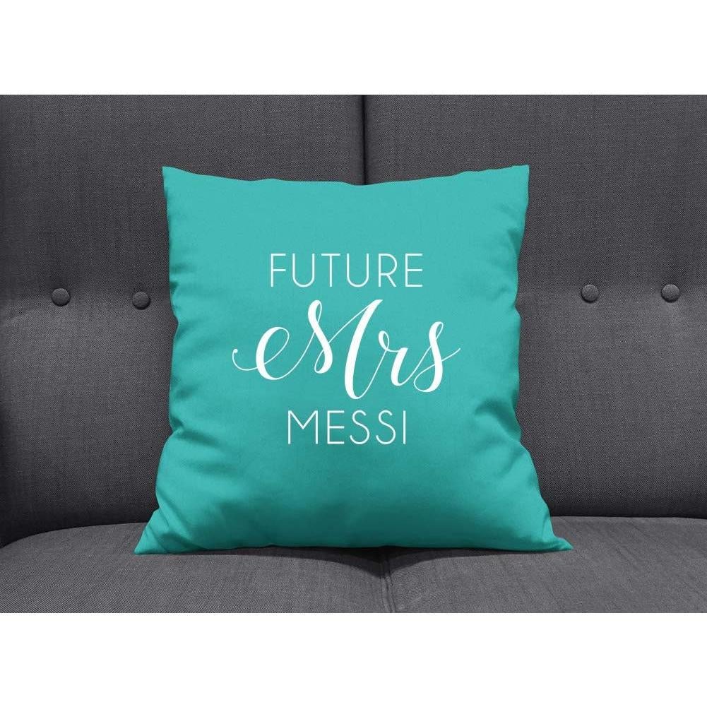 Cojín Cuadrado Turquesa 41x41cm Algodón Dressdown