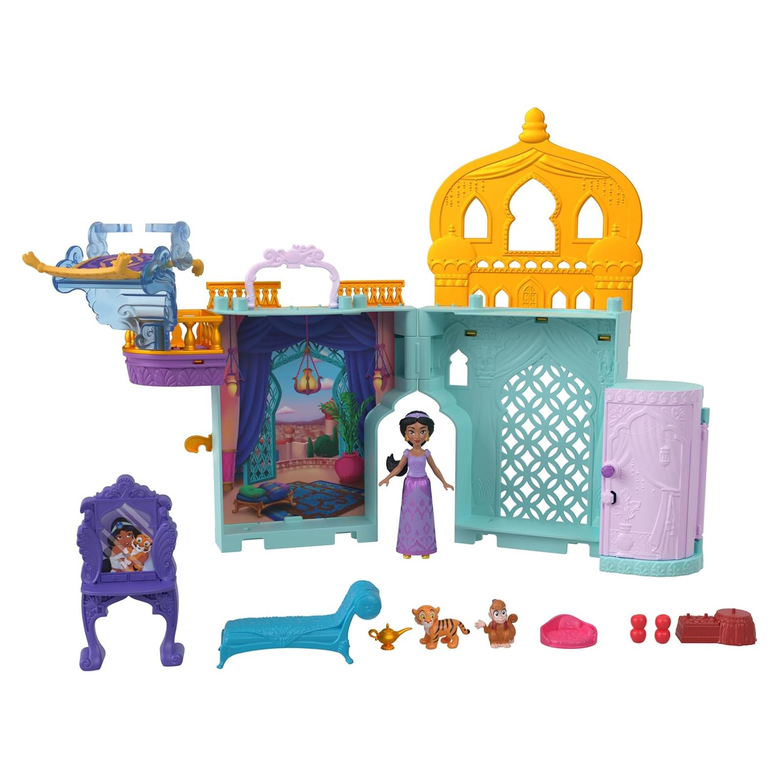 Casa de Muñecas Mattel Disney Aladino Jasmine 8 Piezas