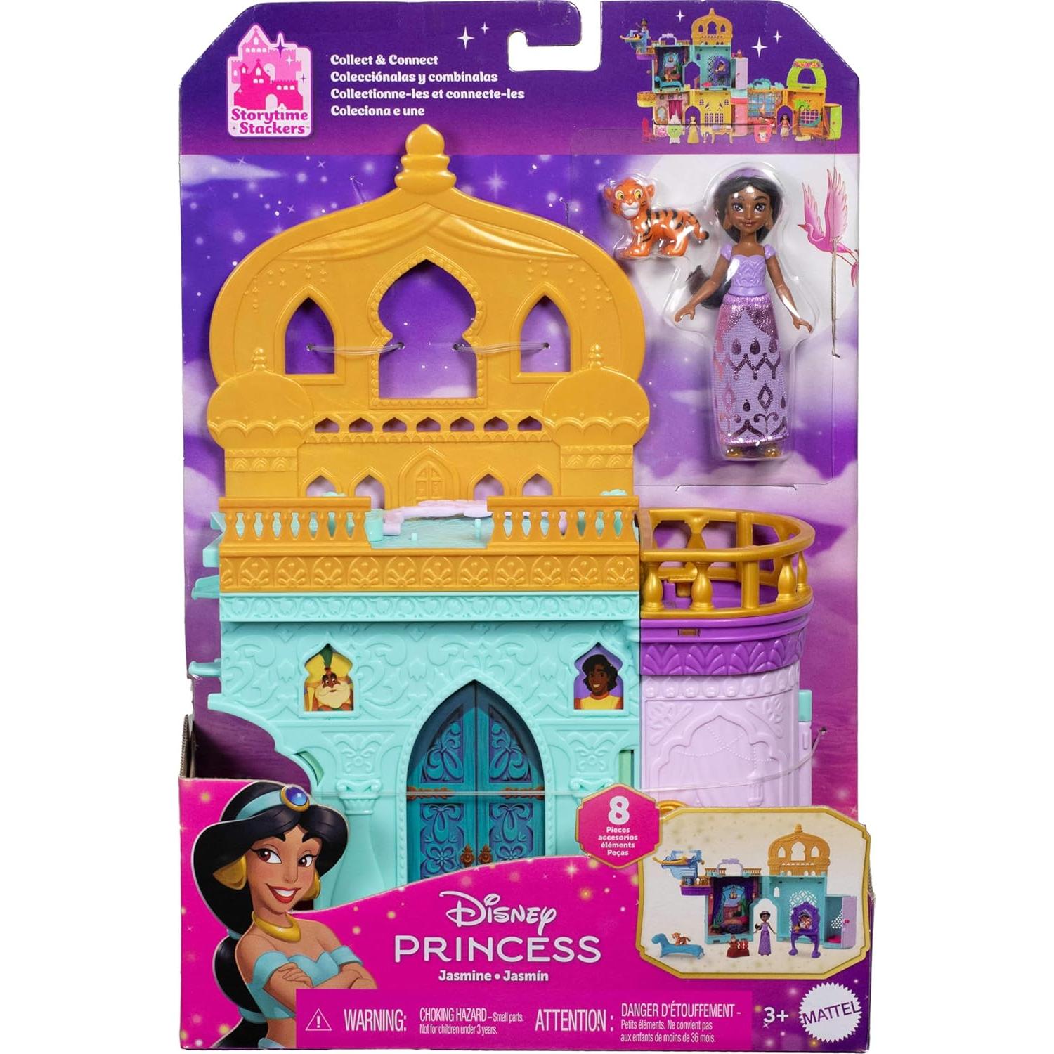 Casa de Muñecas Mattel Disney Aladino Jasmine 8 Piezas
