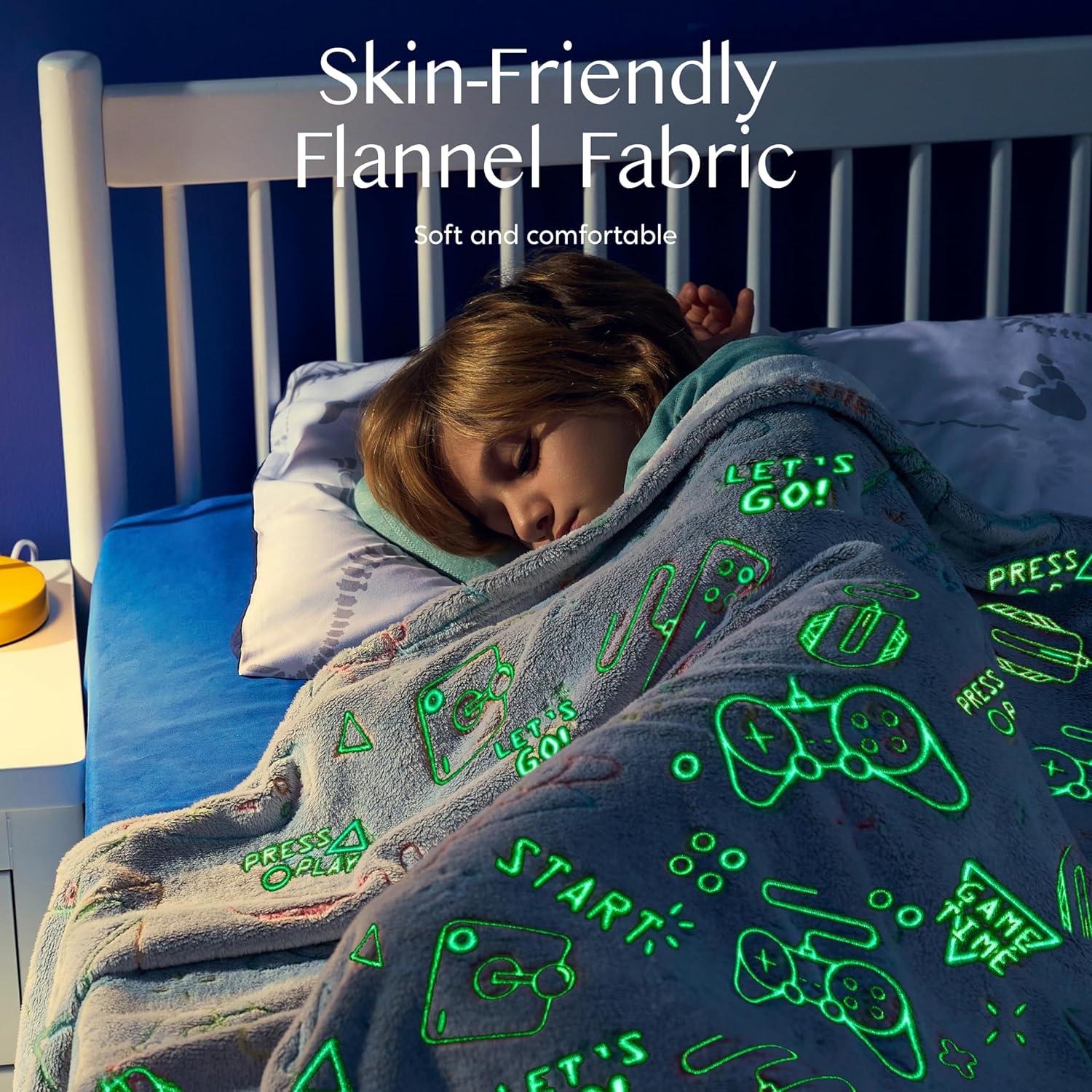 Manta Luminosa Joiedomi 127x152 cm Franela Suave Niños