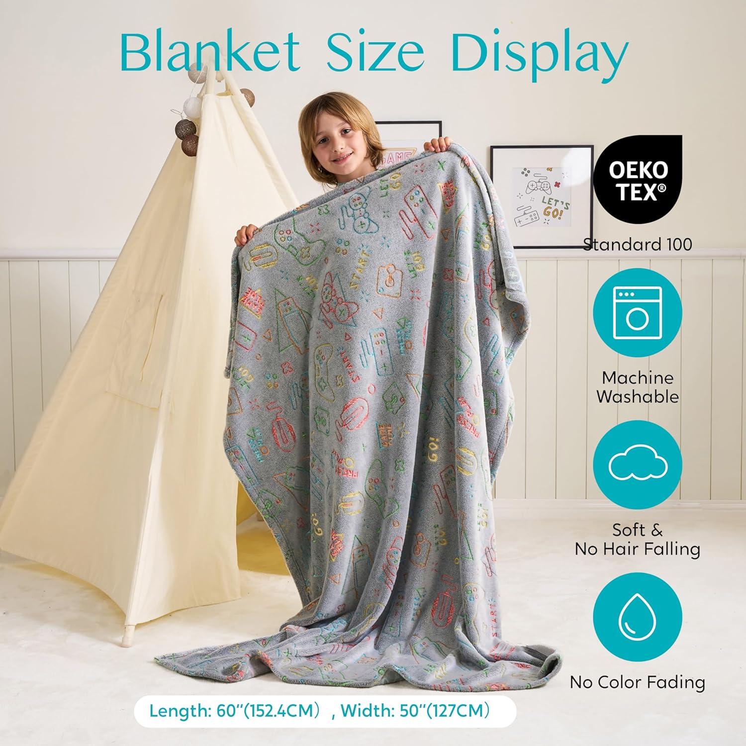 Manta Luminosa Joiedomi 127x152 cm Franela Suave Niños