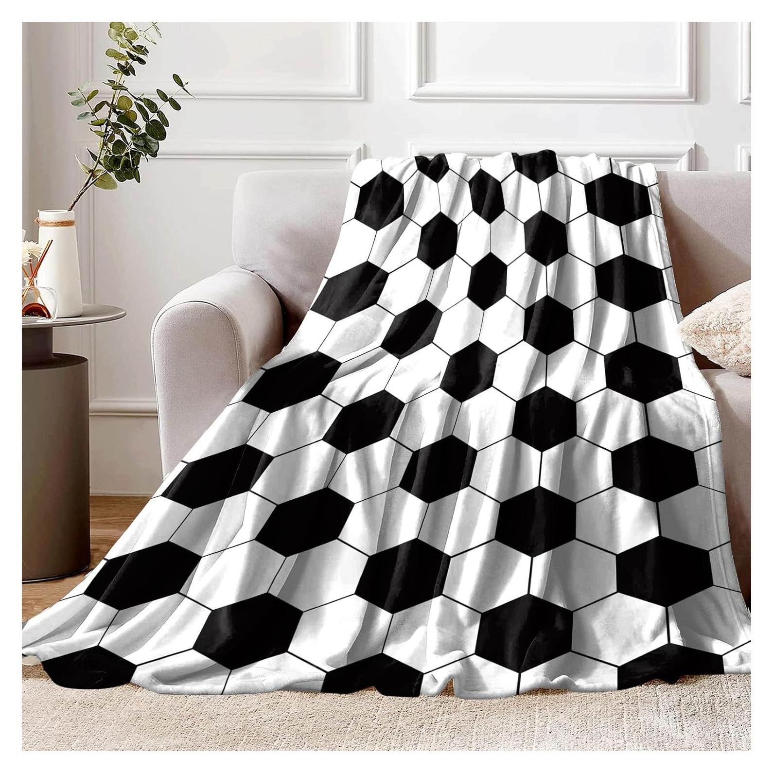 Manta de Fútbol NHBTGSF 101.6x127 cm Suave y Ligera