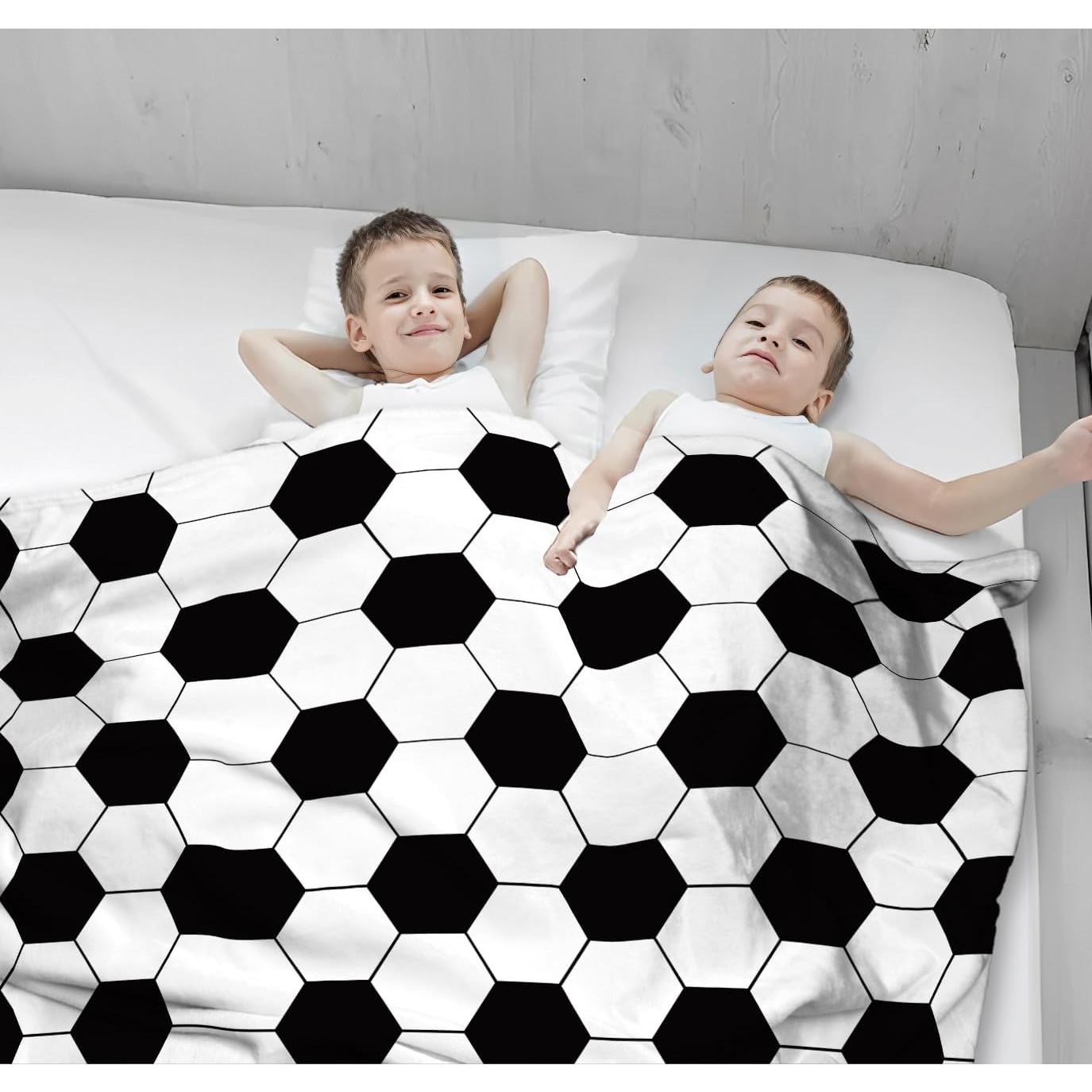 Manta de Fútbol NHBTGSF 101.6x127 cm Suave y Ligera