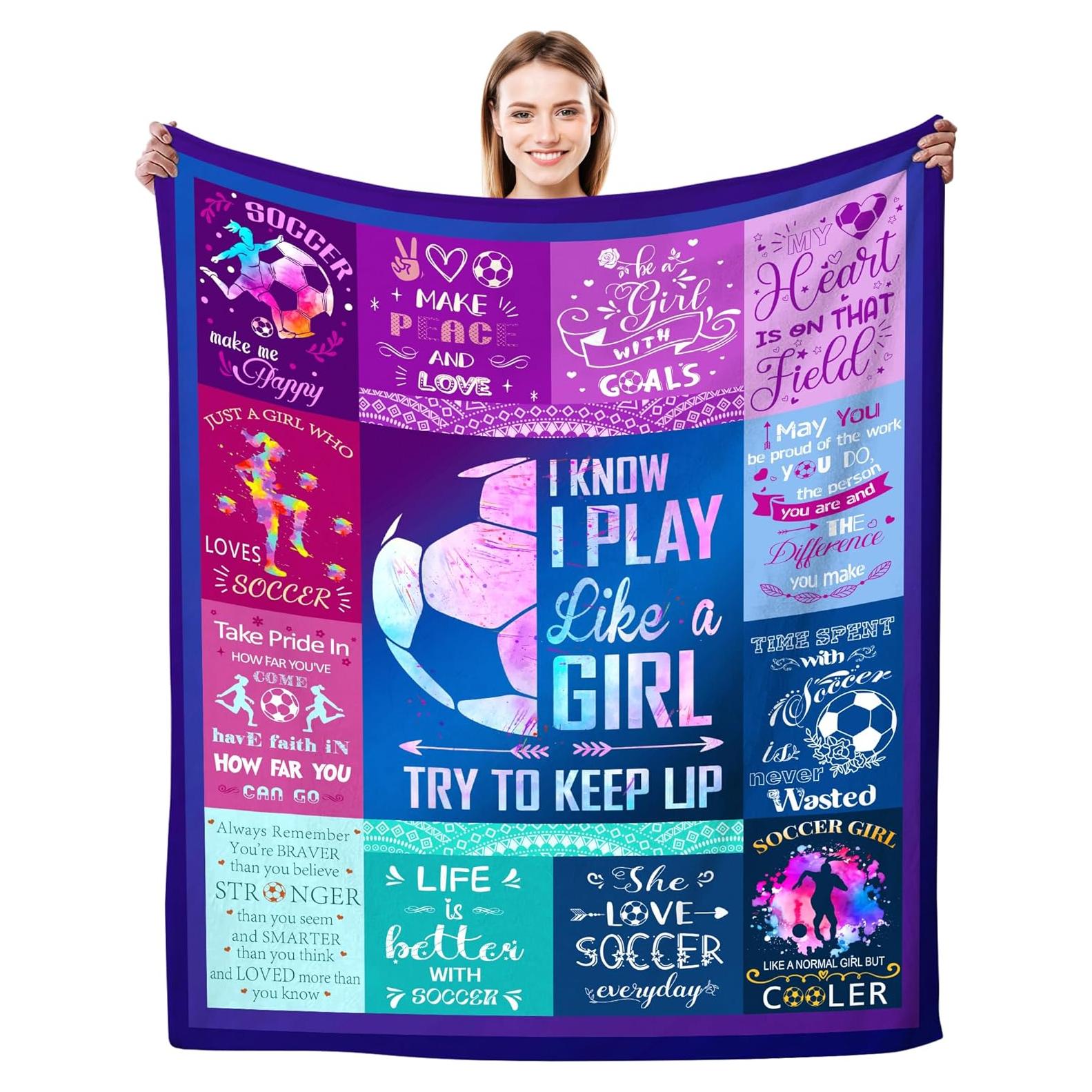 Manta de Fútbol Franela Wowpull 127x102 cm Cálida y Suave