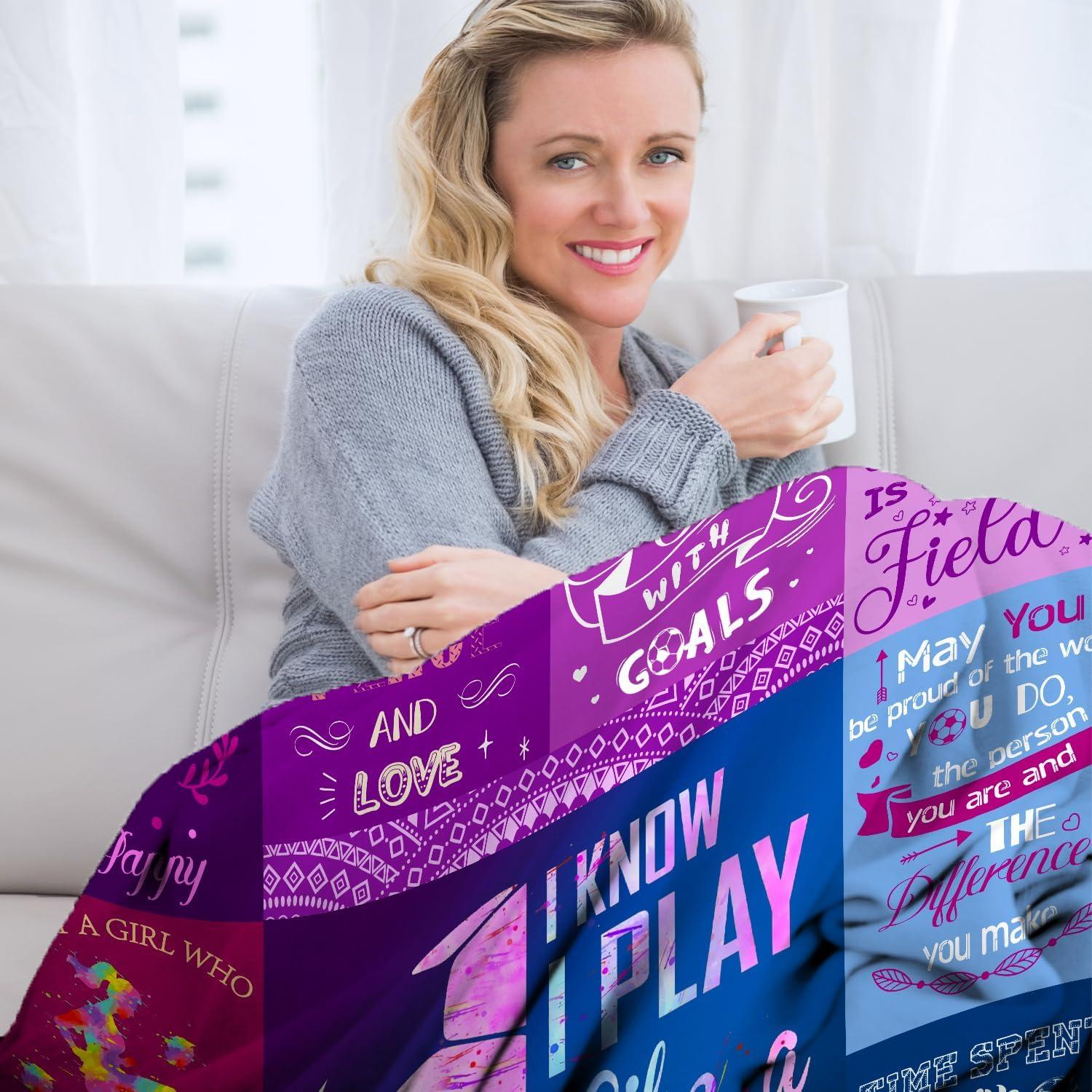 Manta de Fútbol Franela Wowpull 127x102 cm Cálida y Suave