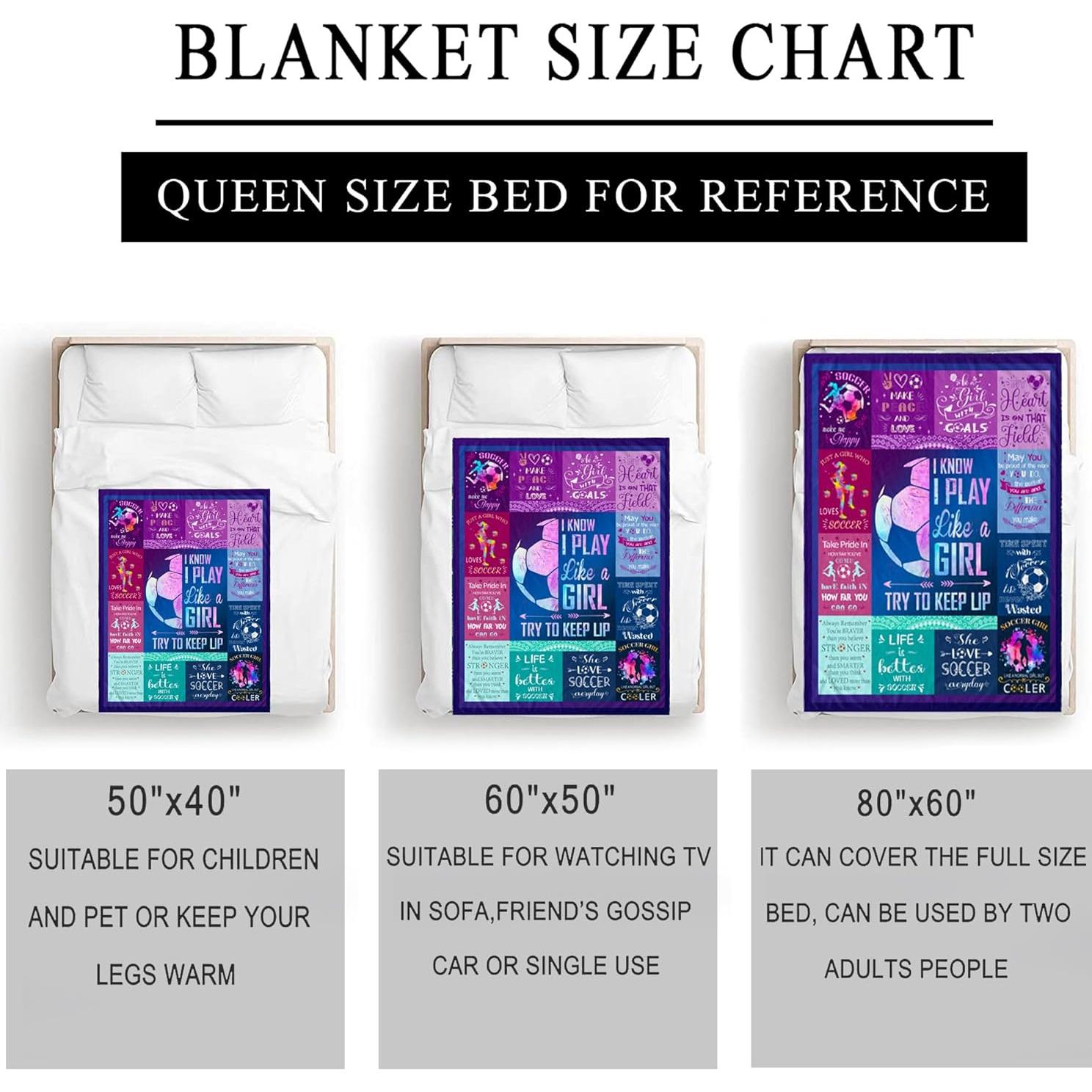 Manta de Fútbol Franela Wowpull 127x102 cm Cálida y Suave