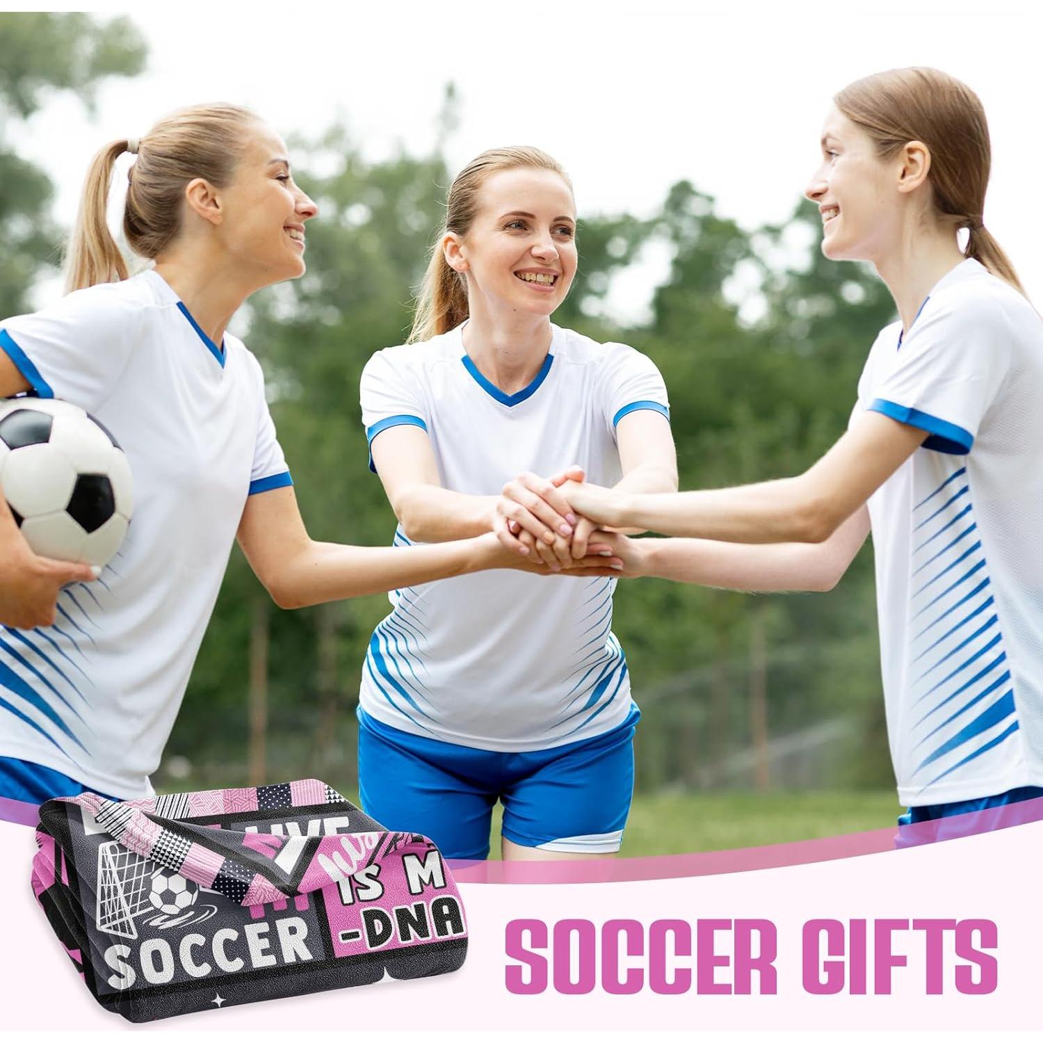 Manta de Fútbol VHIKMLY 152.4x127cm Flanela para Chicas