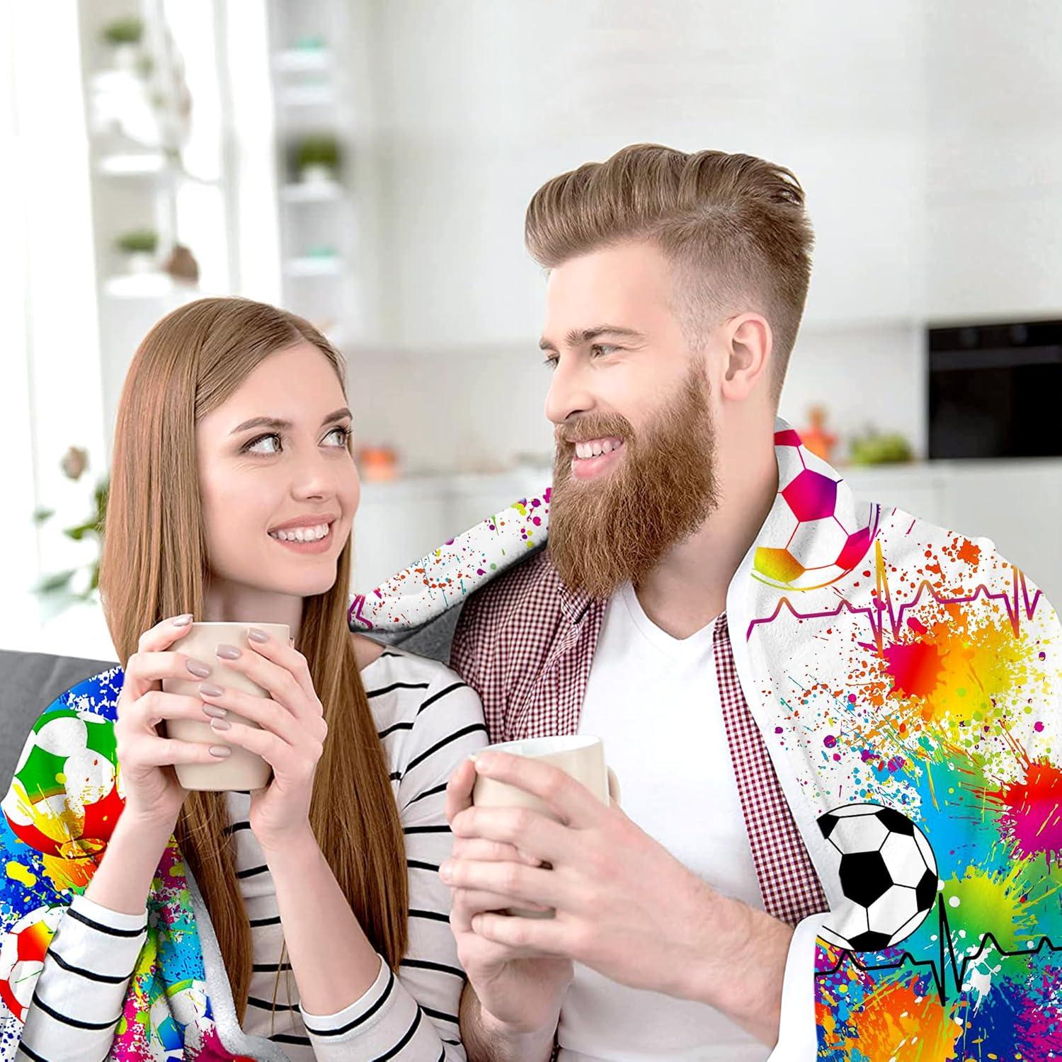 Manta de Fútbol Franela COLDRICH 127x102 cm Suave y Ligera