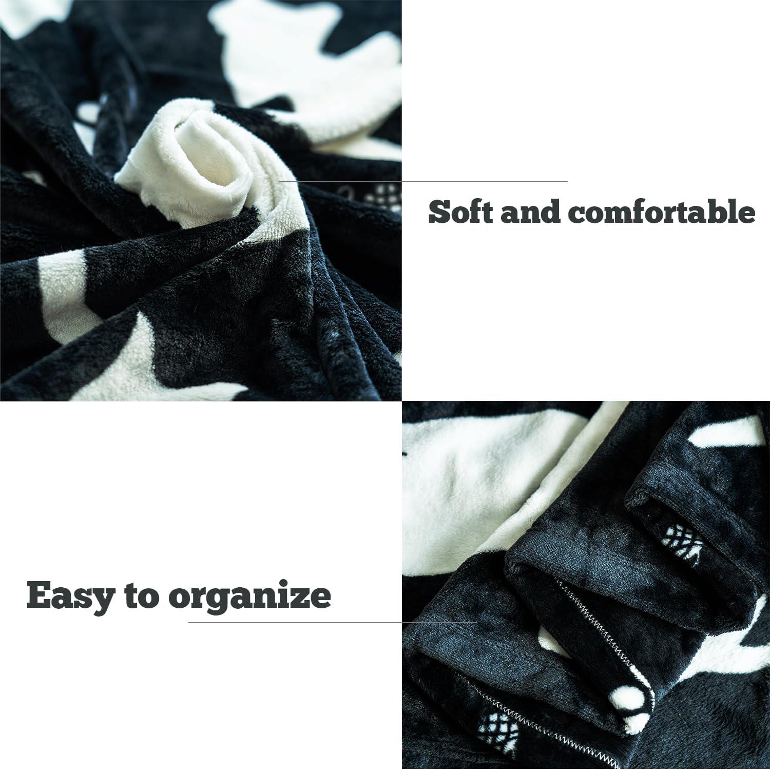 Manta de Fútbol WMBLKT 152x203 cm Suave y Ligera