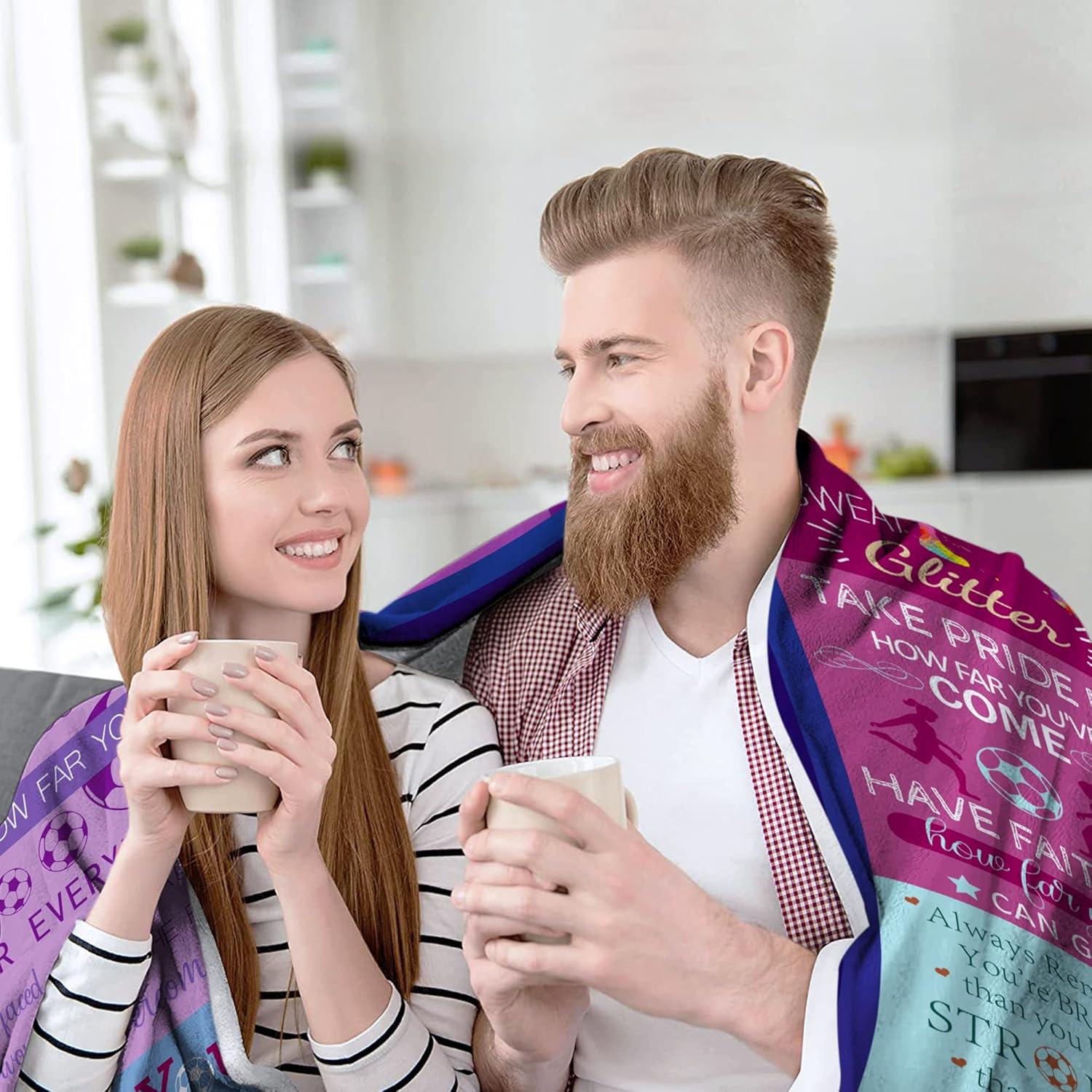 Manta de Fútbol Wowpull 127x102cm Franela Suave y Cálida