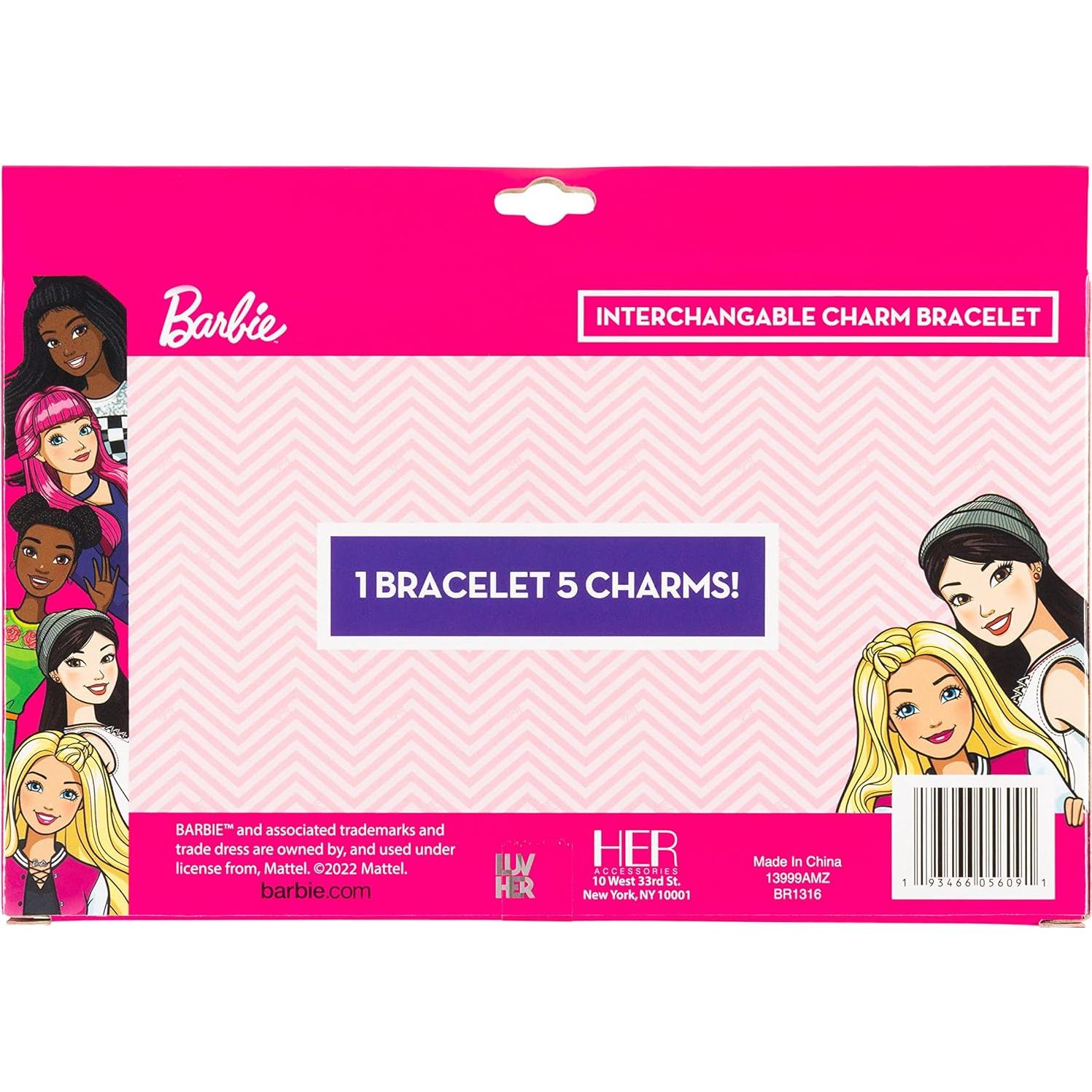 Conjunto LUV HER Pulsera con 5 Encantos Intercambiables