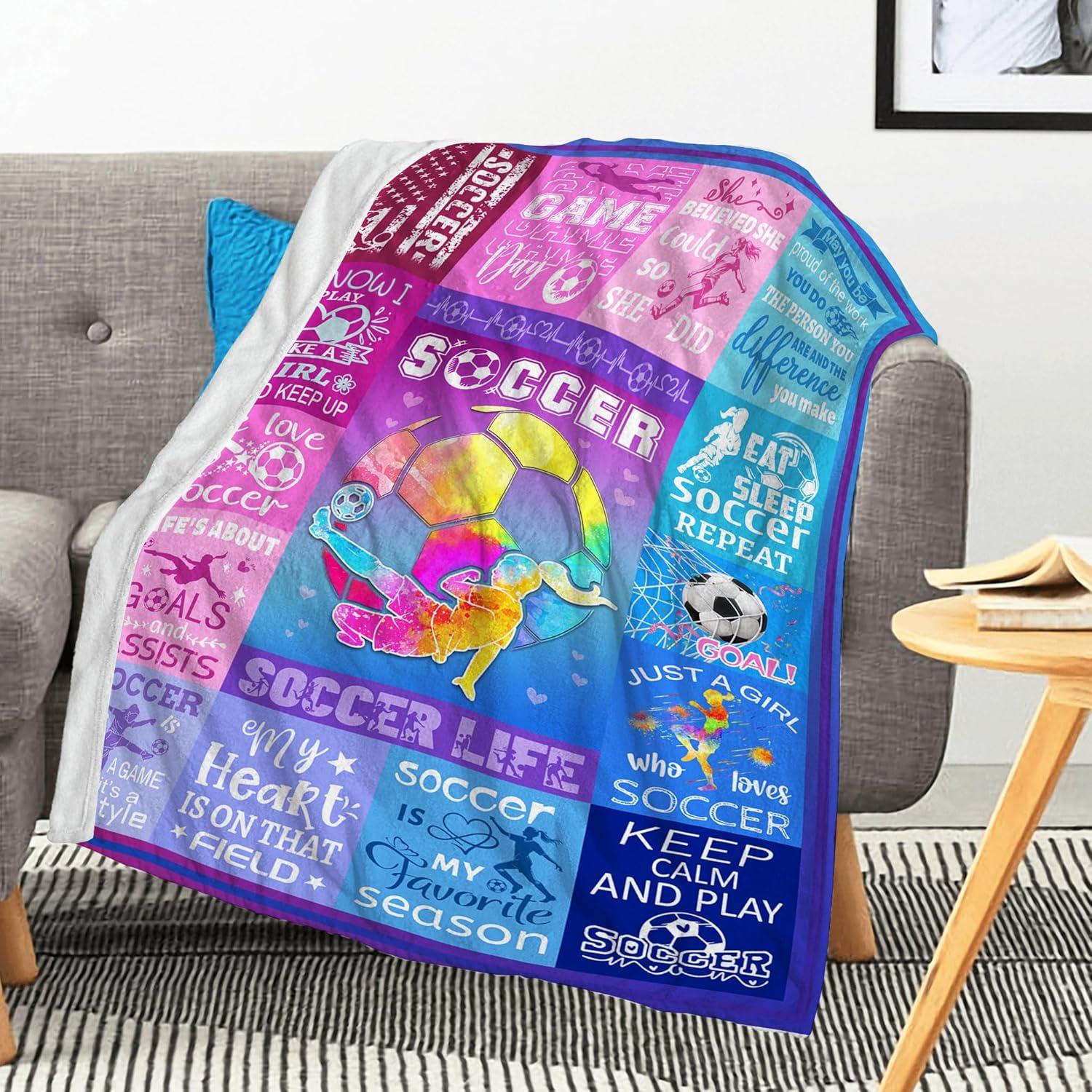 Manta de Fútbol Franela Zeenrtona 127x102cm Púrpura