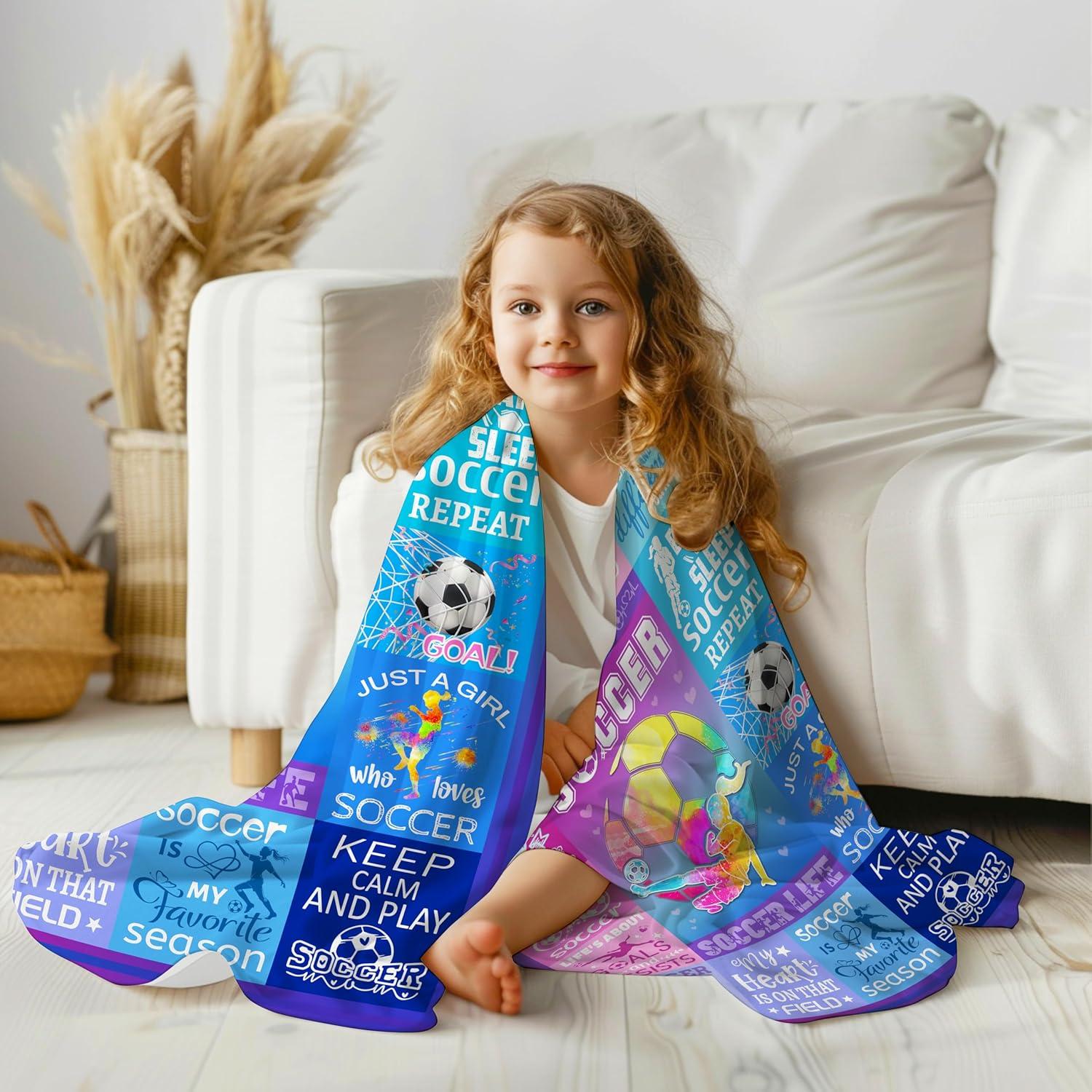 Manta de Fútbol Franela Zeenrtona 127x102cm Púrpura