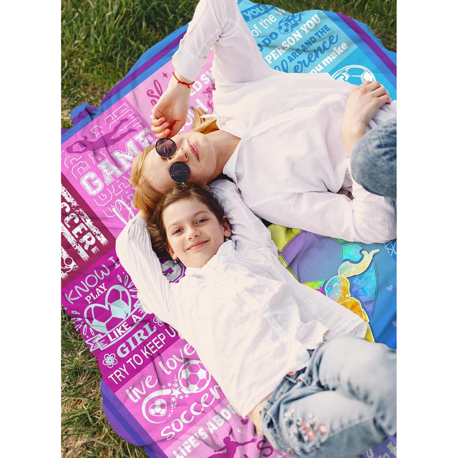 Manta de Fútbol Franela Zeenrtona 127x102cm Púrpura