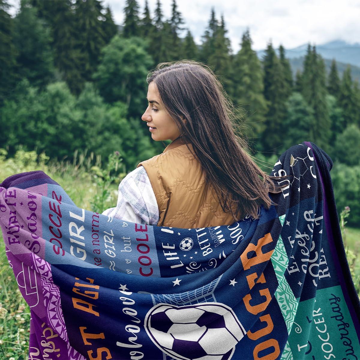 Manta de Fútbol Solzien 127x152 cm Franela Suave Regalo