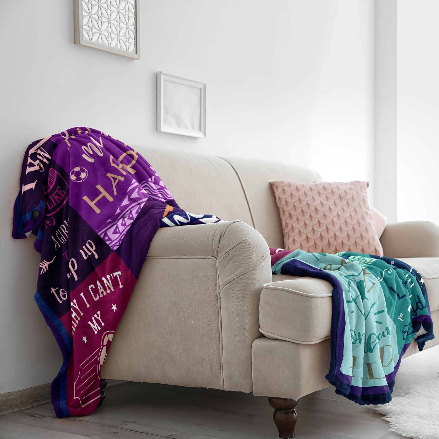 Manta de Fútbol Solzien 127x152 cm Franela Suave Regalo