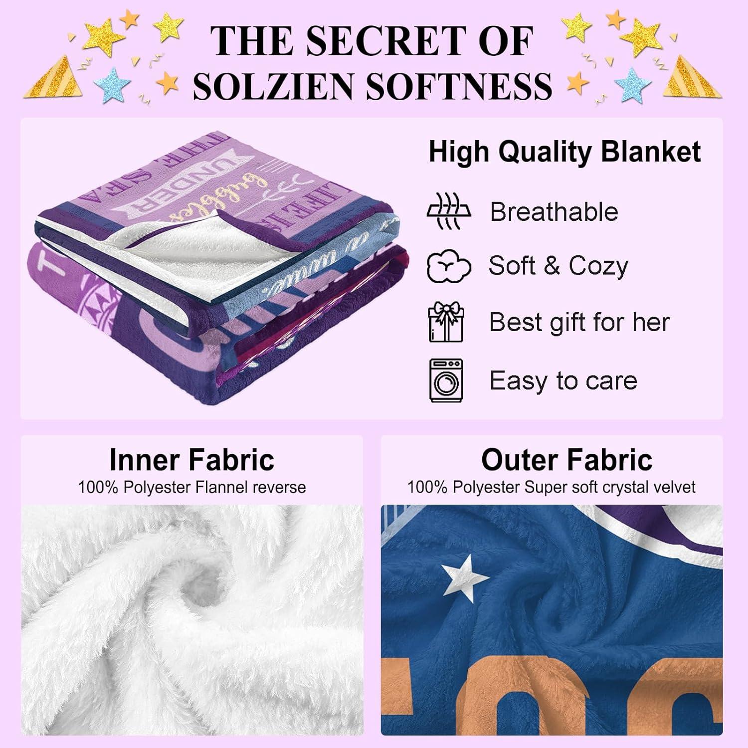 Manta de Fútbol Solzien 127x152 cm Franela Suave Regalo