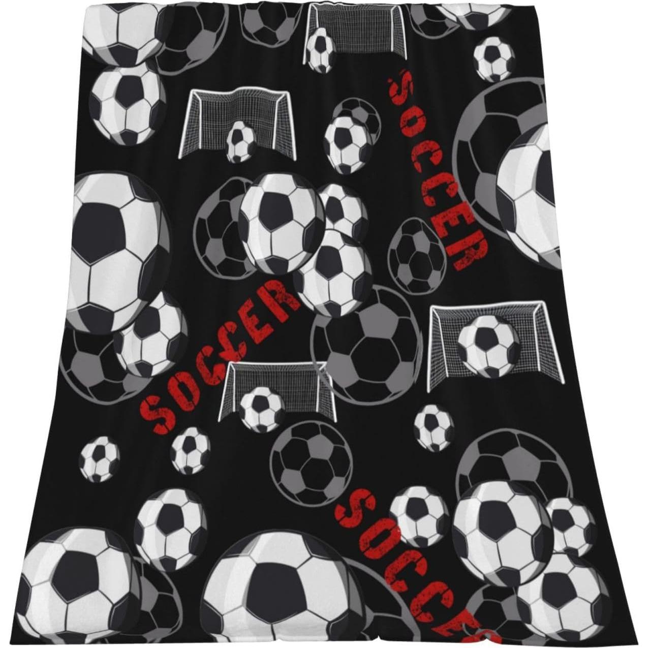 Manta de Fútbol VIMIE 152.4x127cm Suave para Niños